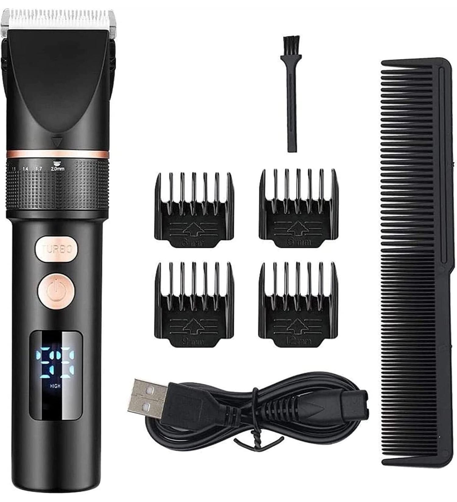 Premium Rechargeable Cordless Hair Clippers & Trimmers - Perfect Hair Cutting Tool for Family | Ideal Christmas Gift for Men Dads Boyfriends & Husbands - Buy Online on GoSupps.com