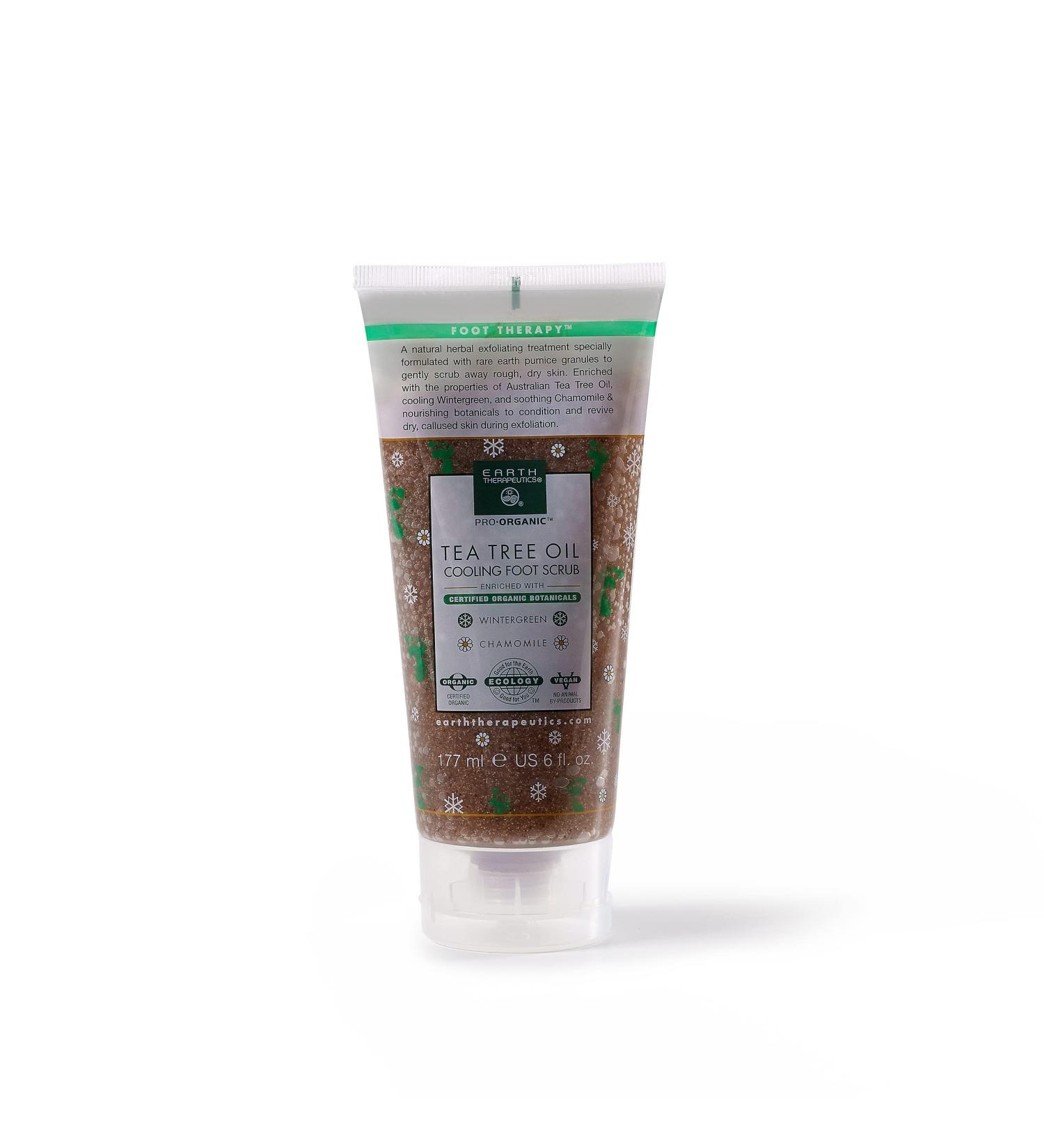 Tea Tree Oil Cooling Foot Scrub - 6 fl. oz. | Refreshing Exfoliation - Buy Online on GoSupps.com