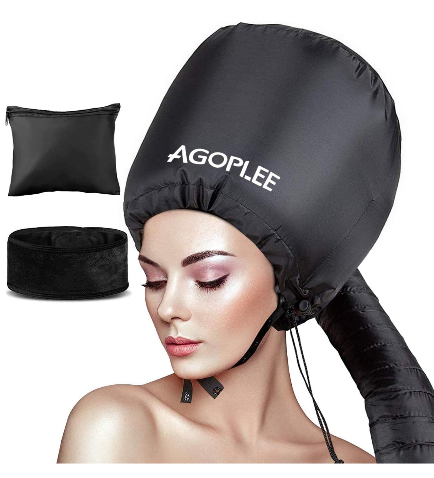 Adjustable Soft Bonnet Hood Hairdryer Attachment for Hand Held Hair Dryer - Ideal for Drying, Styling, Curling, Deep Conditioning - Buy Online on GoSupps.com