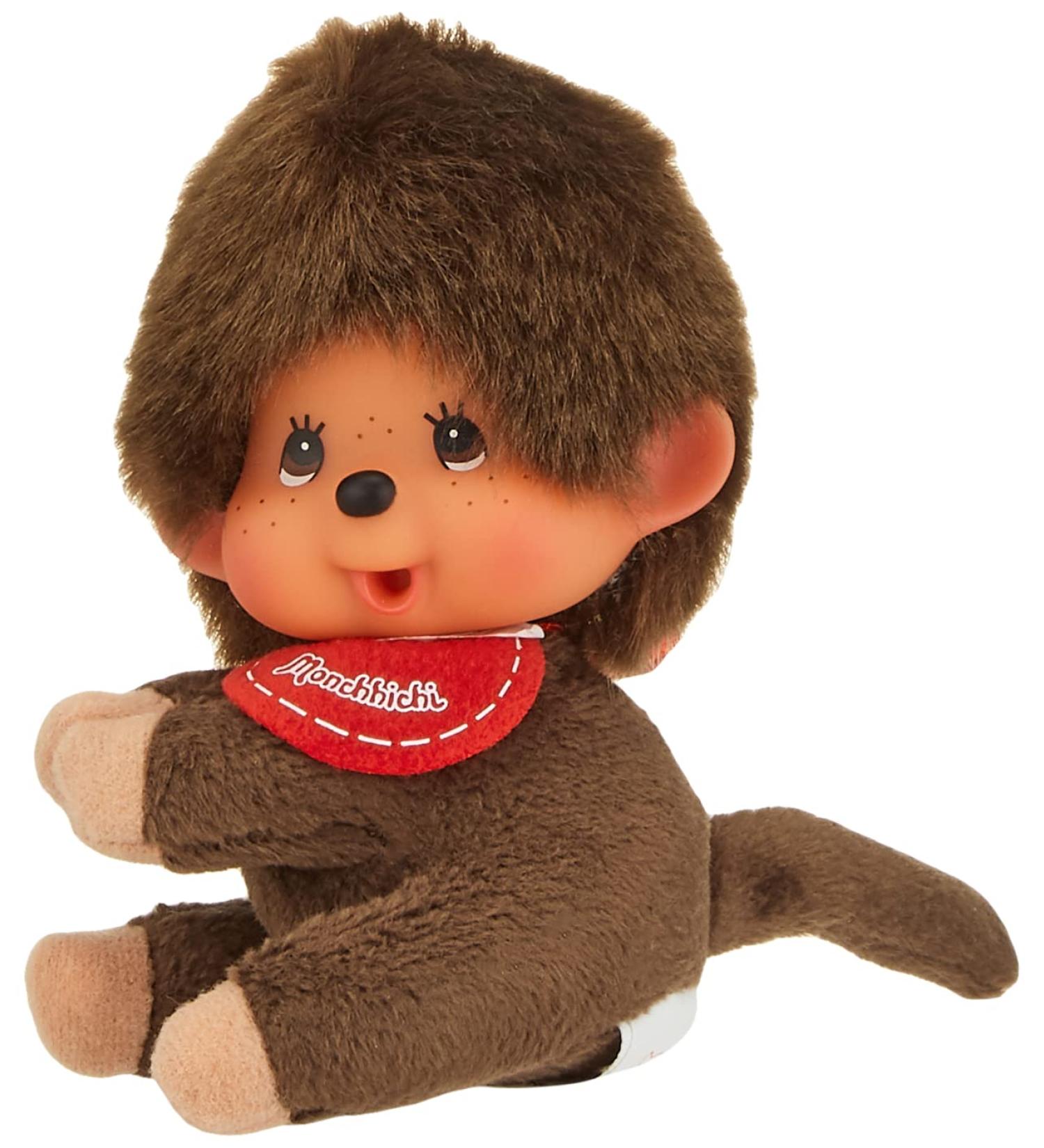 Buy Sekiguchi 257140 Monchhichi Boy Plush Keychain - 20 cm Brown Plush with Clip - Perfect for Bags & Backpacks | International Shipping - Buy Online on GoSupps.com