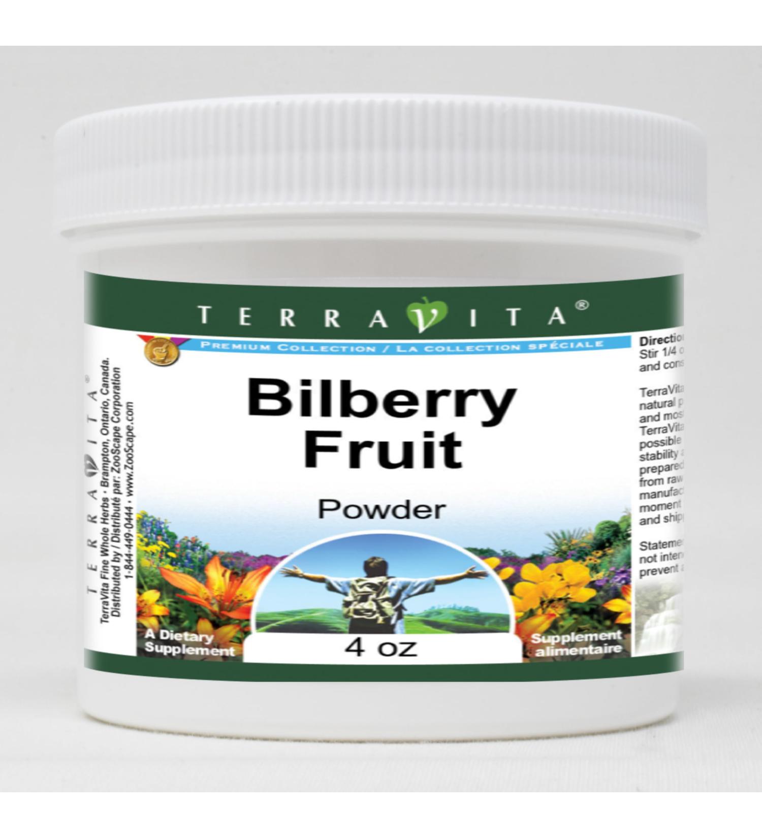 Bilberry Fruit Powder (4 oz ZIN: 518765) - 3 Pack - Buy Online on GoSupps.com
