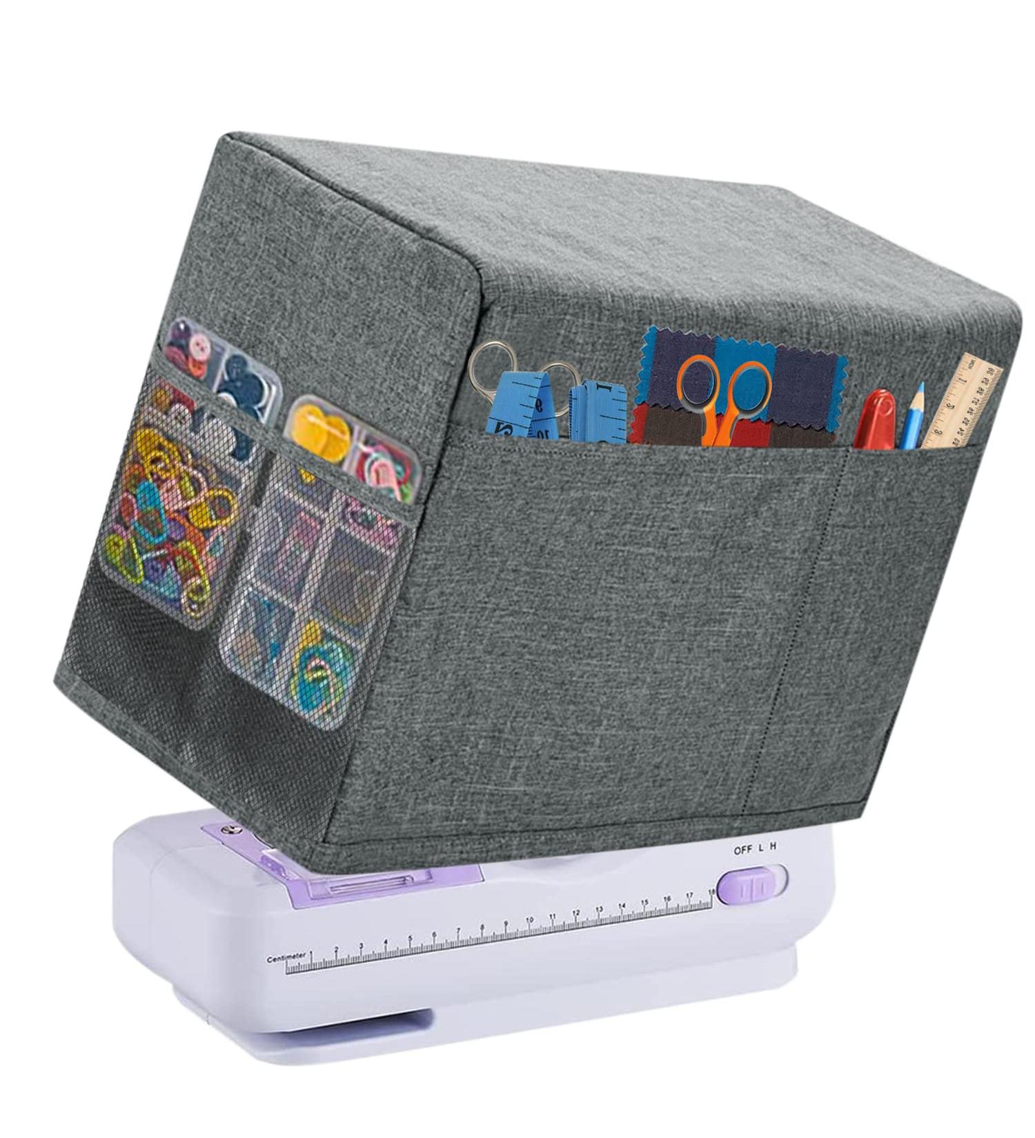 Boczif Sewing Machine Cover  Protective Cover with Essentials Storage Pockets and Side Handle  Sewing Machine Cover Dust Cover Compatible with Most Standard Singer Brother Machines and Accessories - Buy Online on GoSupps.com