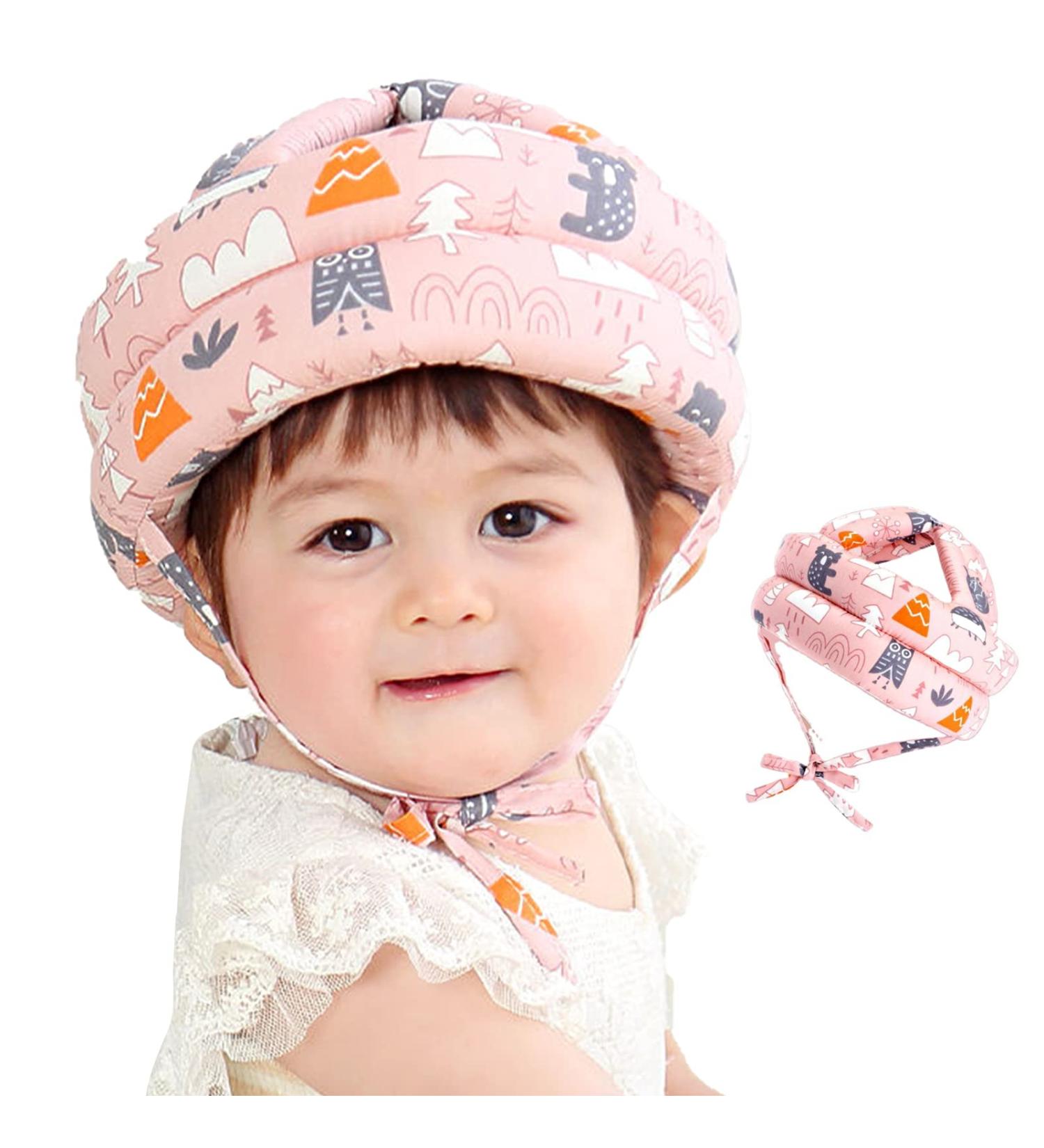 Shop Ldawyde Baby Helmet - Adjustable Head Protection for Infants & Toddlers | Safe & Stylish Running Gear in Pink - Buy Online on GoSupps.com