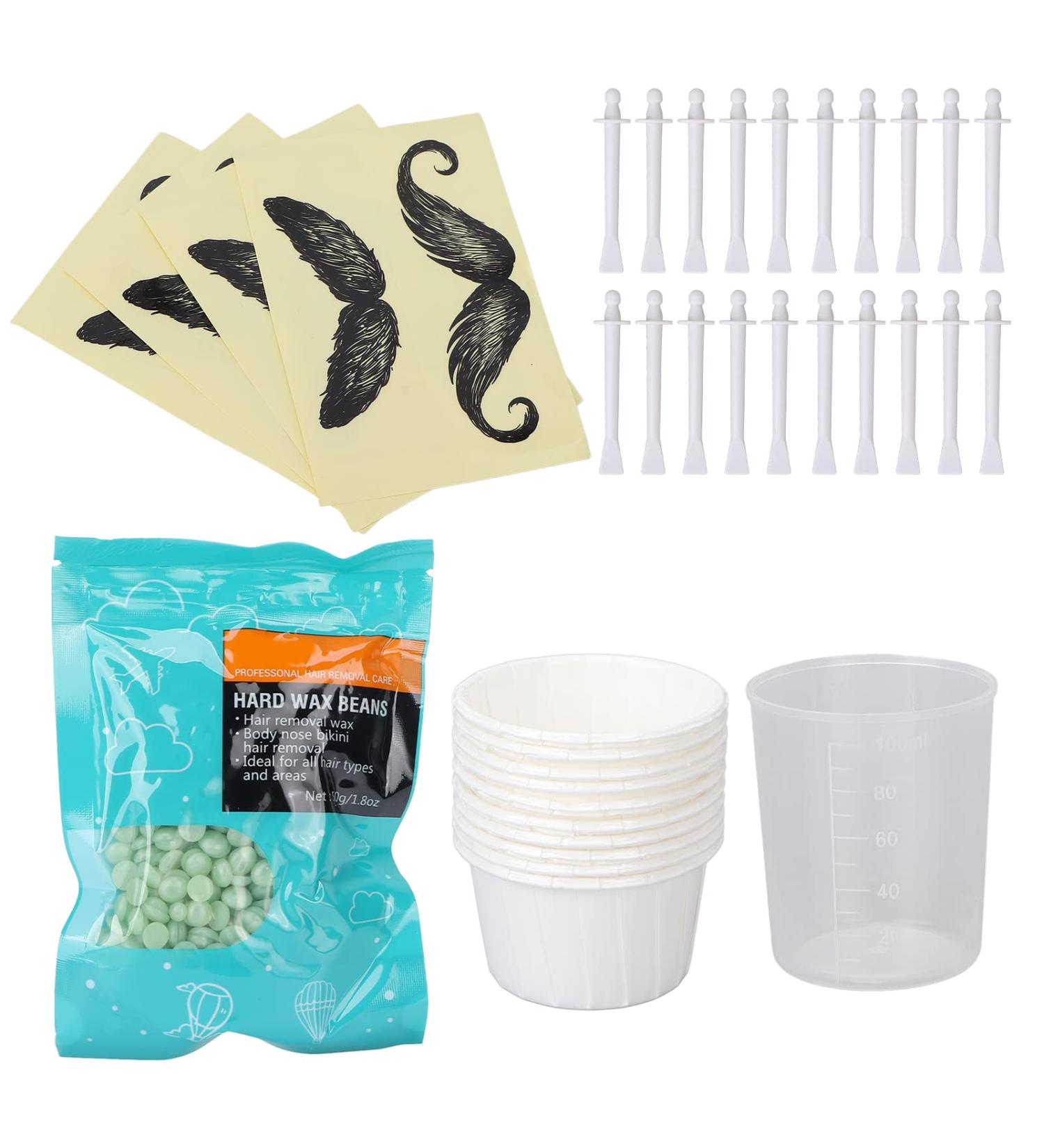 Nose Hair Removal Wax Kit - Safe & Mild Bean Wax Applicator for Salon & Home Use - Buy Online on GoSupps.com