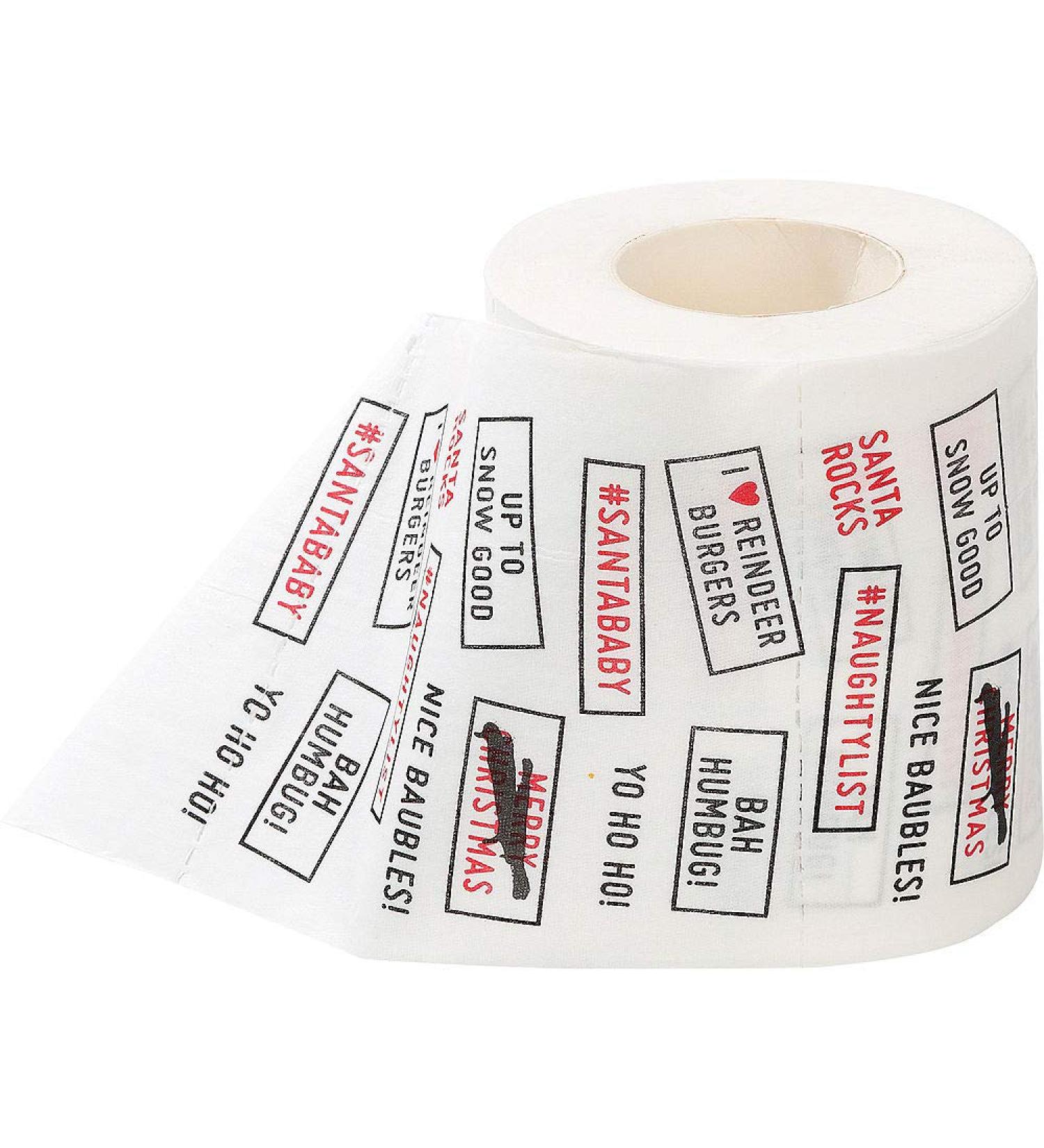 Hollydel Christmas Gift Wrap Christmas Toilet Paper (2X pcs)