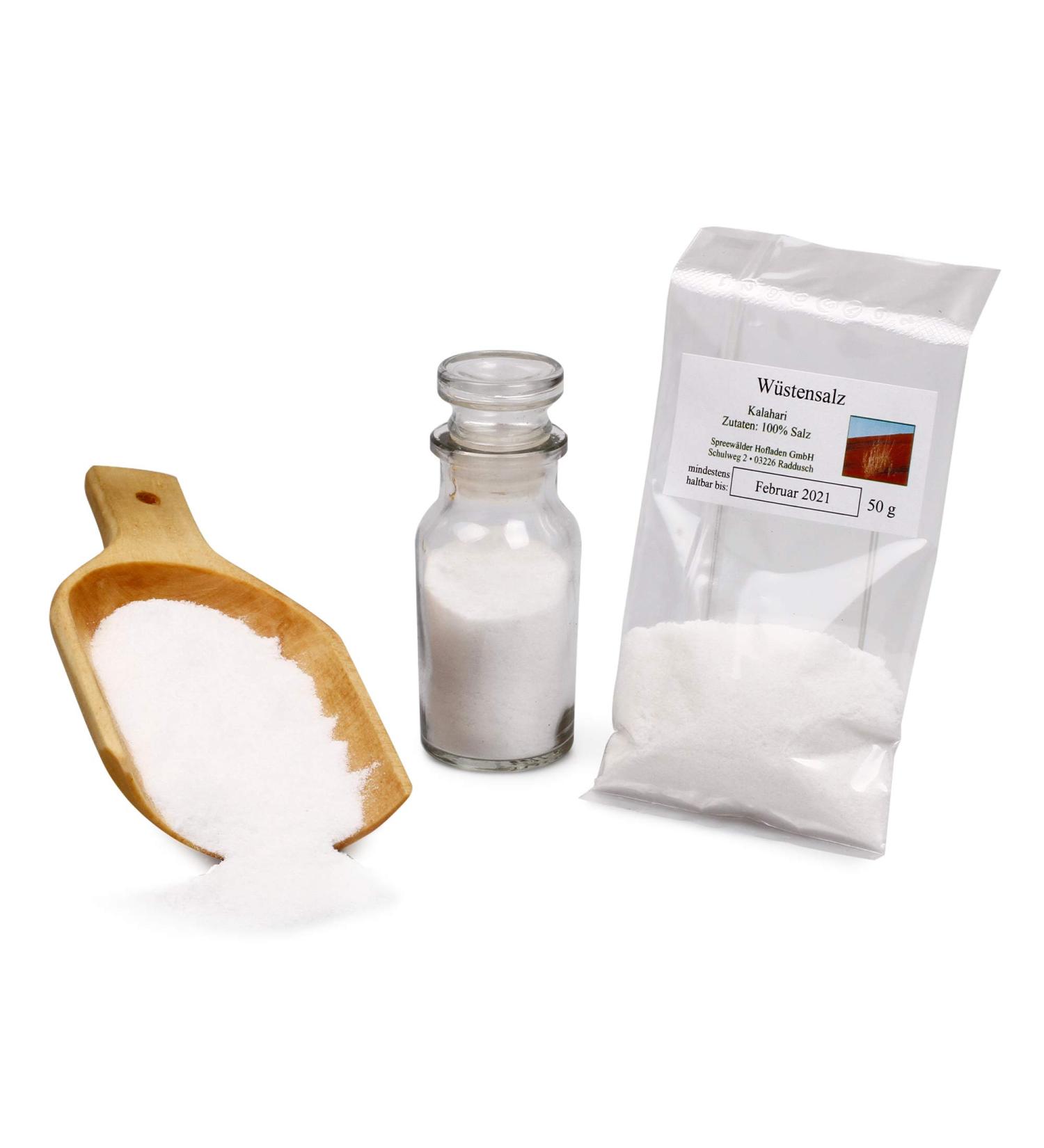  Feine W rze Kalahari desert salt handmade sea salt fine gourmet salt unprocessed salt fine bedding natural salt gluten-free 50g - Buy Online on GoSupps.com