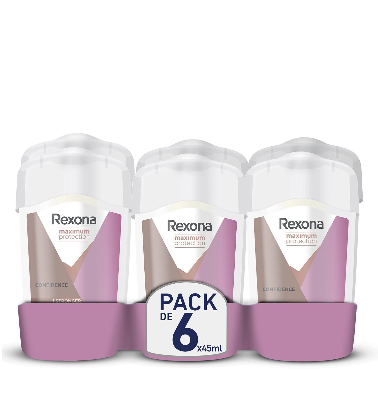 Rexona Maximum Protection Soft Solid Confidence Antiperspirant Deodorant for Women 45 ml Pack of 6 - Buy Online on GoSupps.com