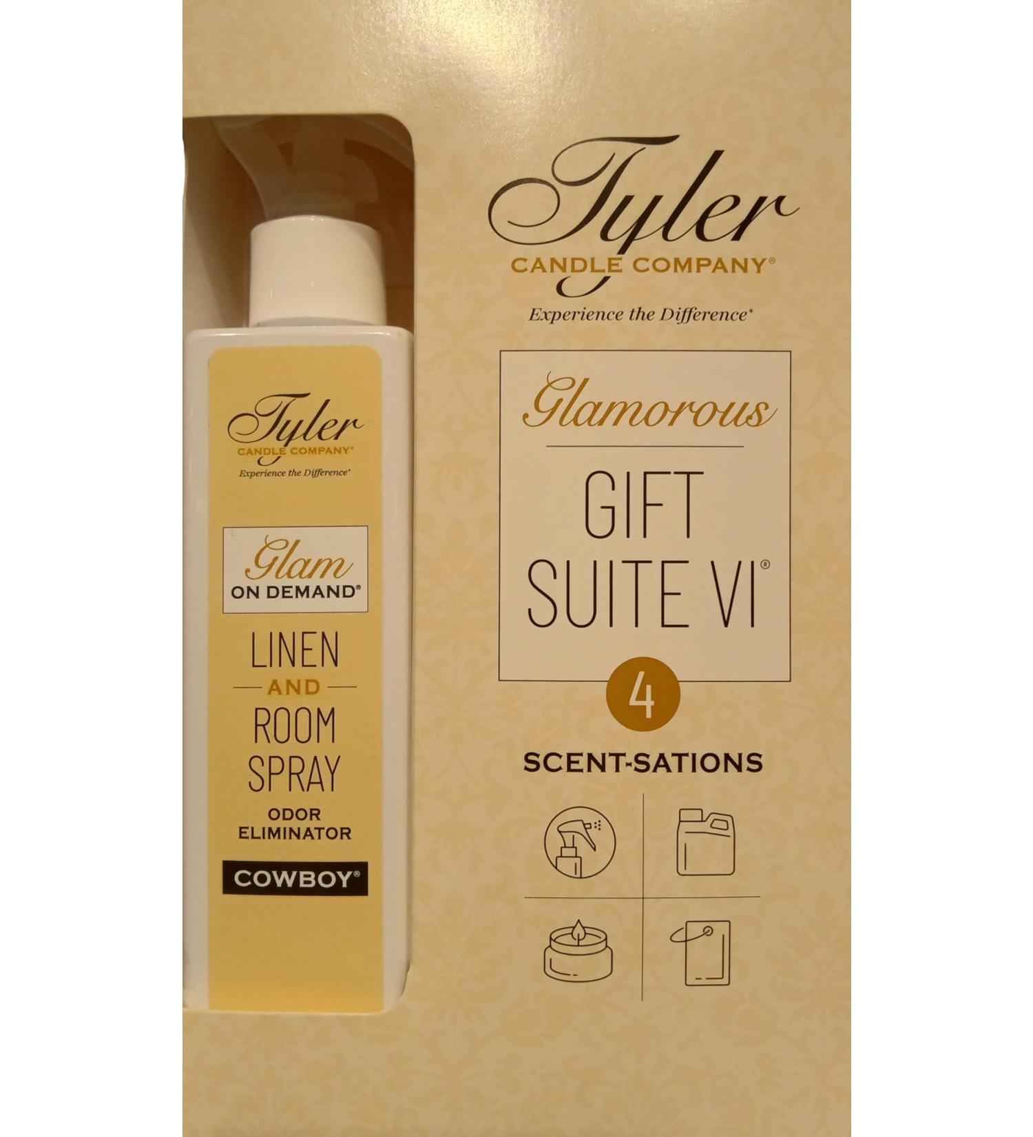 Tyler Candle Company Cowboy Glamorous Gift Suite VI - On Demand Room Spray Glamorous Wash Jar Candle & Autoglam - International Shipping Available - Buy Online on GoSupps.com