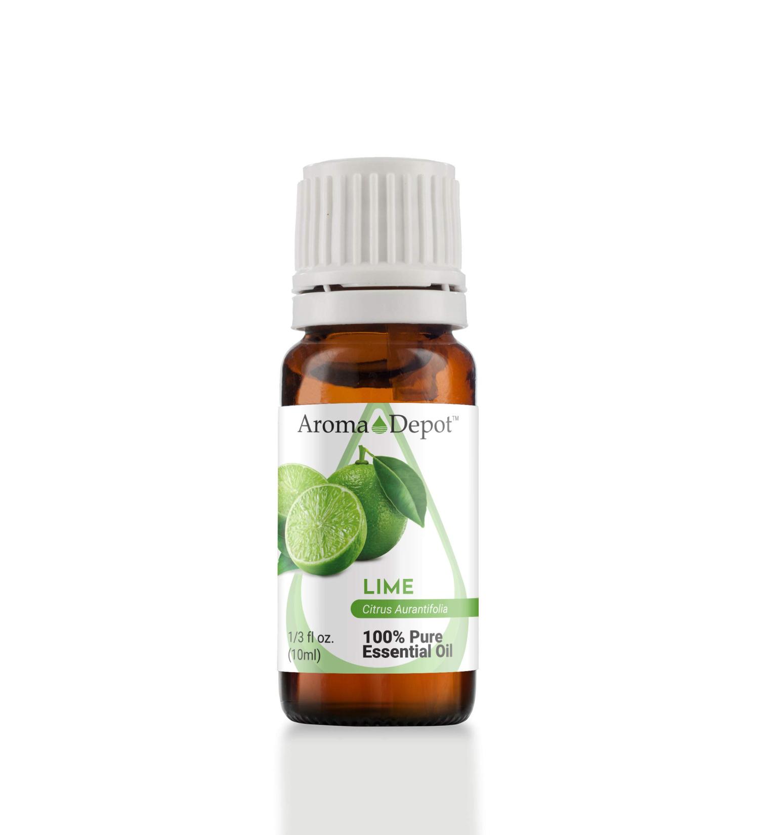 10 ml. Lime Essential Oil 100% Pure Natural Therapeutic Grade. Ideal for Aromatherapy Oil Diffuser & Perfect for Cleaning. Cold Pressed from Fresh Lime Peel. (1/3 Ounce) - Buy Online on GoSupps.com