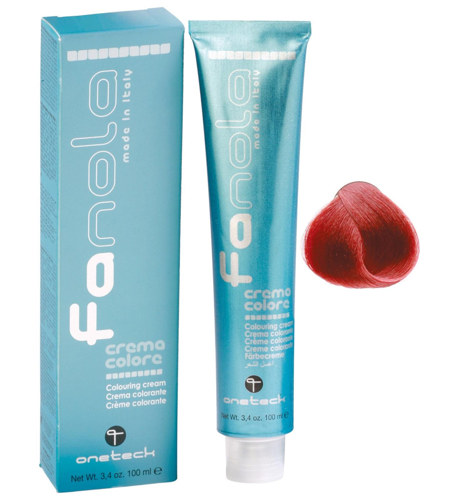 Fanola crema colore Colouring Cream 6.66 Dark Blonde Intensive Red 100 ml - Buy Online on GoSupps.com