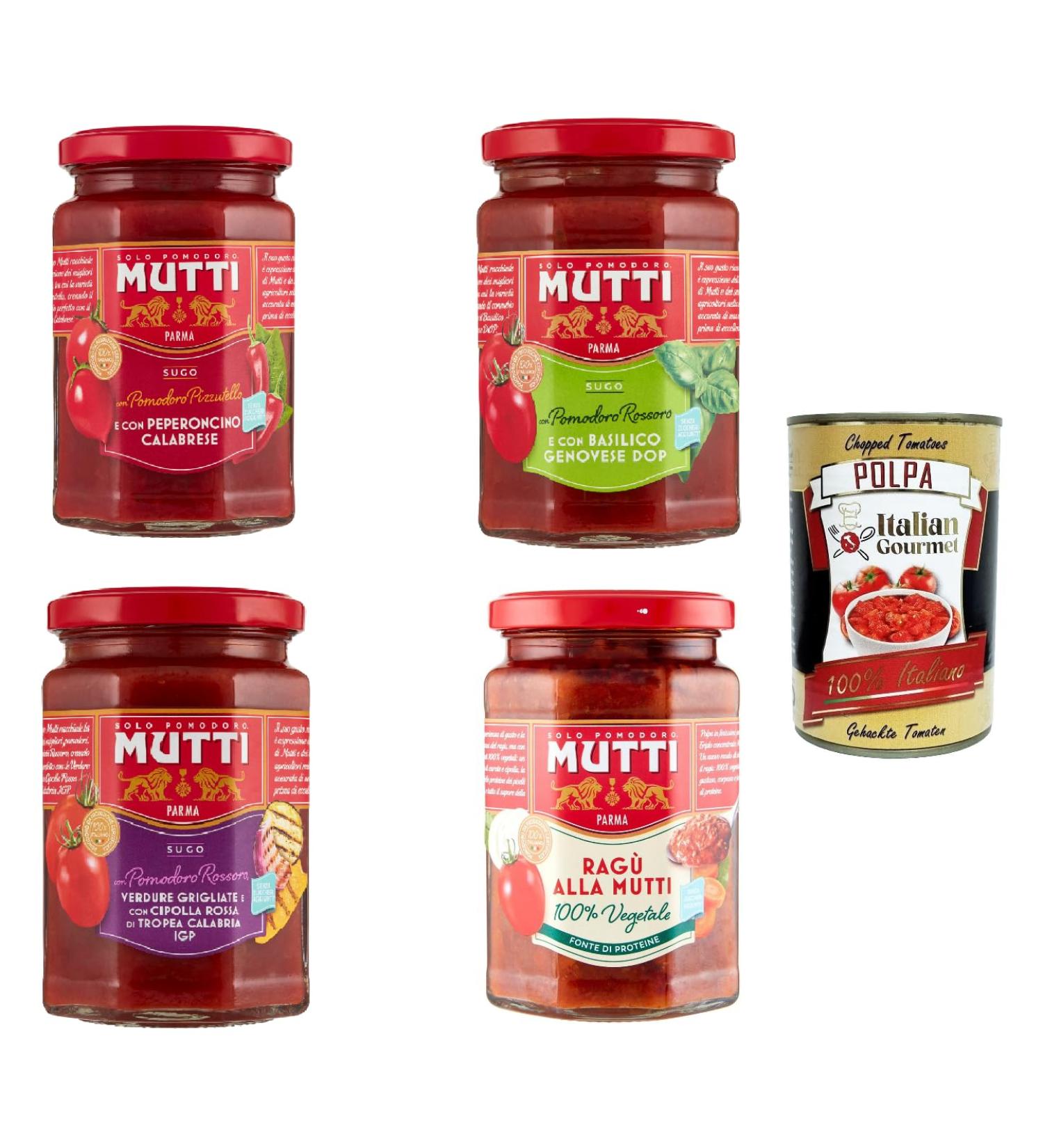  Italian Gourmet E.R. Ragu' Basilico Calabrese with Greens 4 x 280 g + Italian Gourmet Pulpa 400 g - Buy Online on GoSupps.com