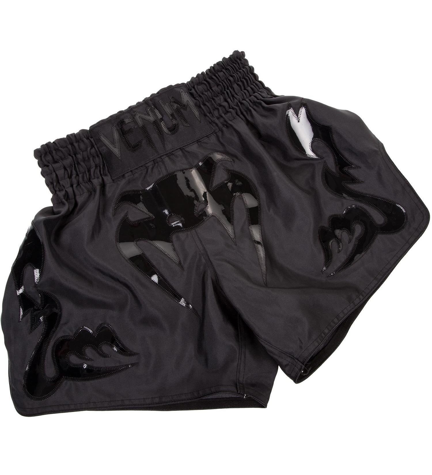 Venum Bangkok Inferno Muay Thai Shorts - X-Large Matte/Black - Buy Online on GoSupps.com