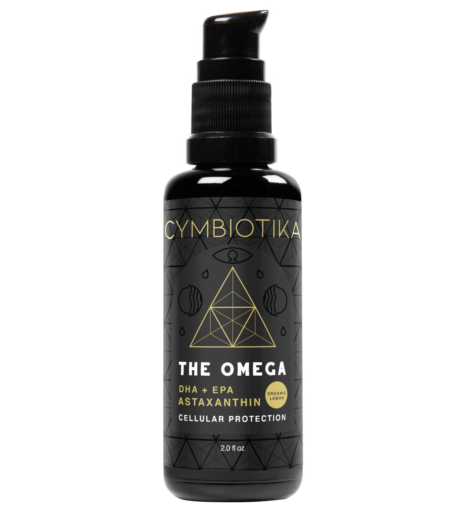 Cymbiotika DHA Omega 3 EPA & Astaxanthin 4mg Liquid Supplement - Supports Brain, Vision & Heart Health - Pregnancy Wellness - Vegan, Gluten Free, Keto - Lemon Flavor - Buy Online on GoSupps.com