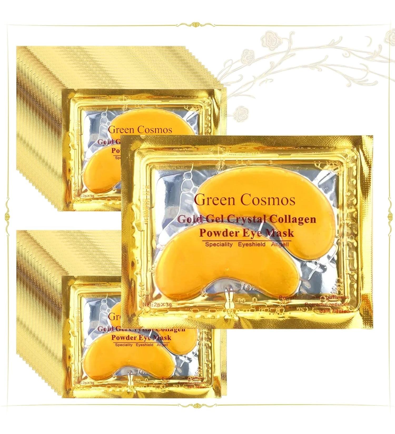 30 Pairs 24K Gold Under Eye Patches | Collagen Gel Masks for Dark Circles & Puffiness Treatment - Buy Online on GoSupps.com