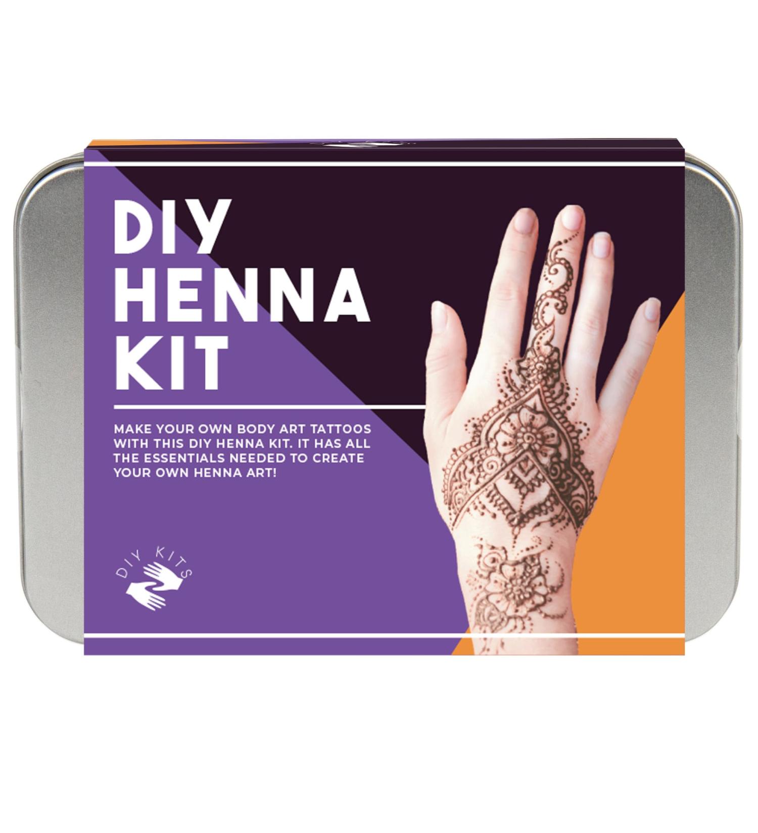 Gift Republic DIY Henna Personalised Kit Gift Tin Multicolour - Buy Online on GoSupps.com