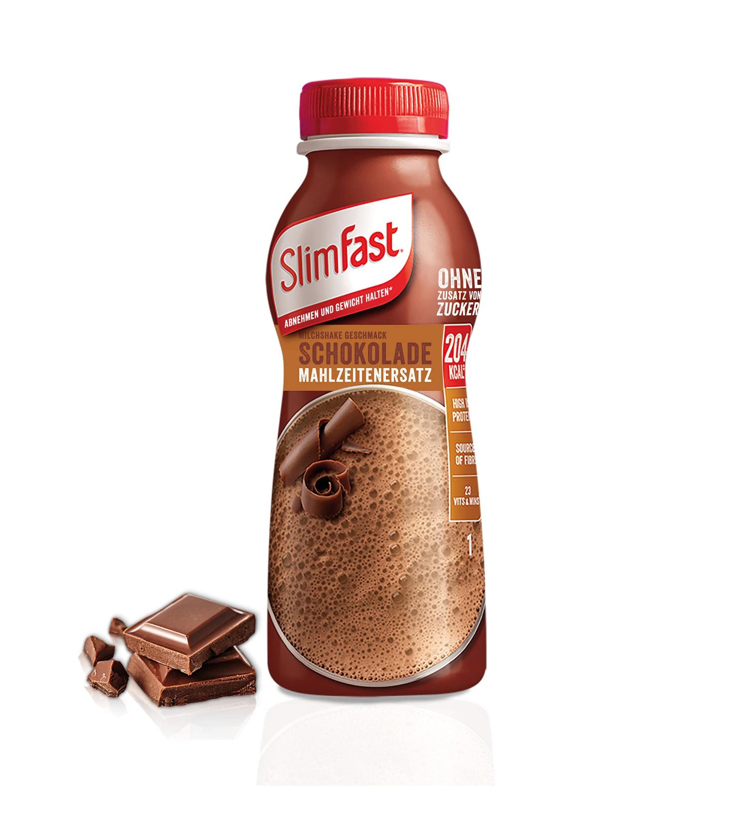 Slim Fast Chocolate Drink - 325ml Ready-to-Use Meal Replacement for Weight Control - 1 Pack - Buy Online on GoSupps.com