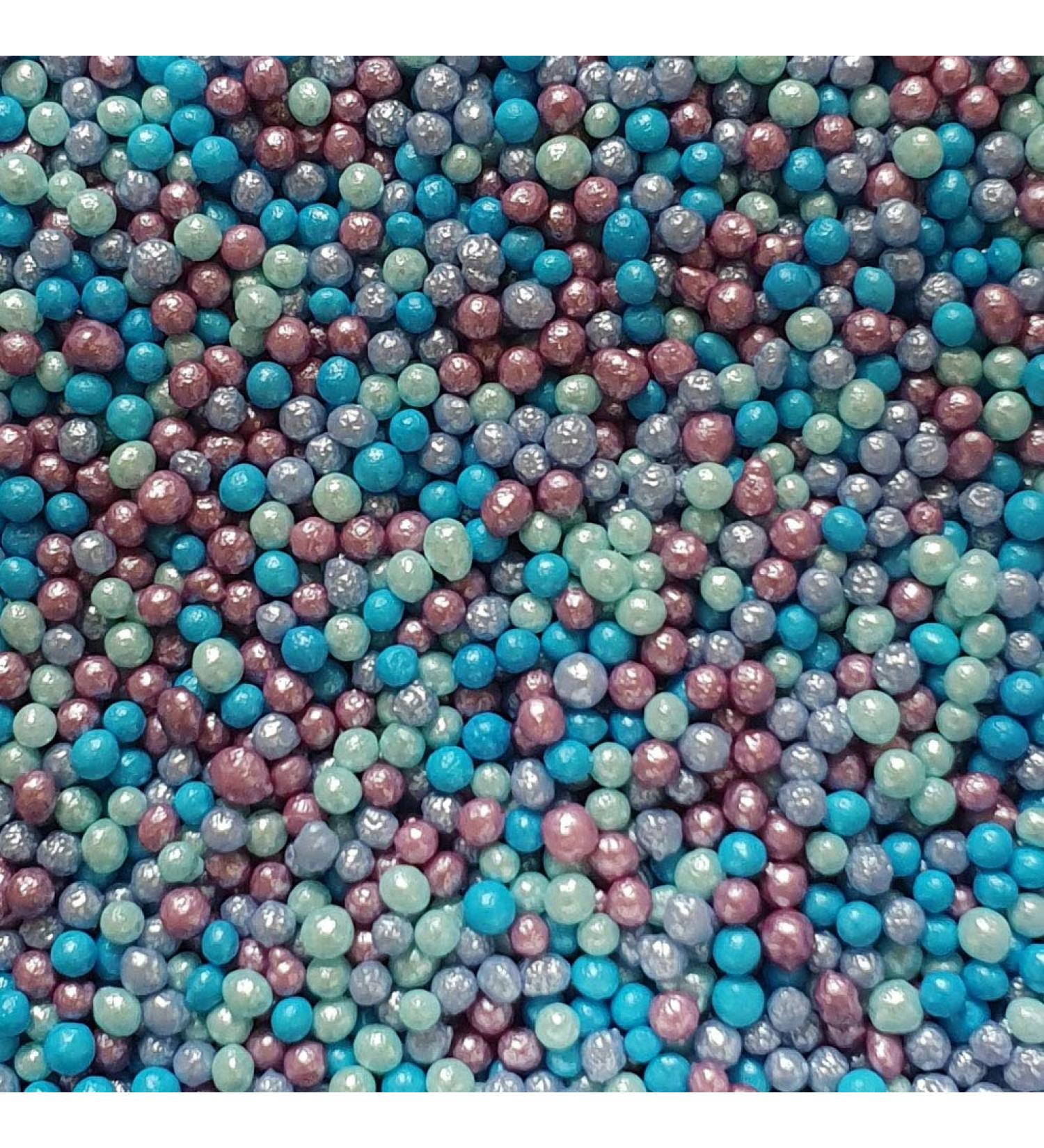 Mermaid 100s and 1000s Cake Topper Sprinkles - Edible Glimmer Decorations for Parties, Weddings - 30g - Buy Online on GoSupps.com