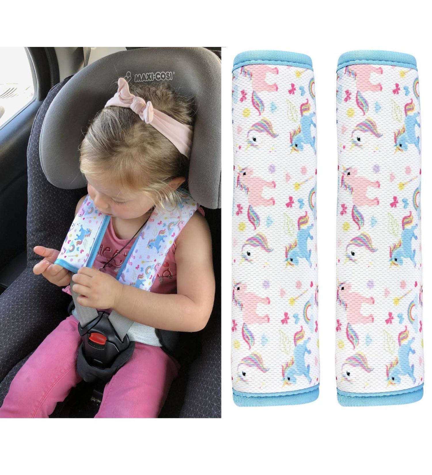 HECKBO 2X Unicorn Car Seat Belt Pads for Kids & Babies - 2 Pack Booster Seat Protectors - Buy Online on GoSupps.com