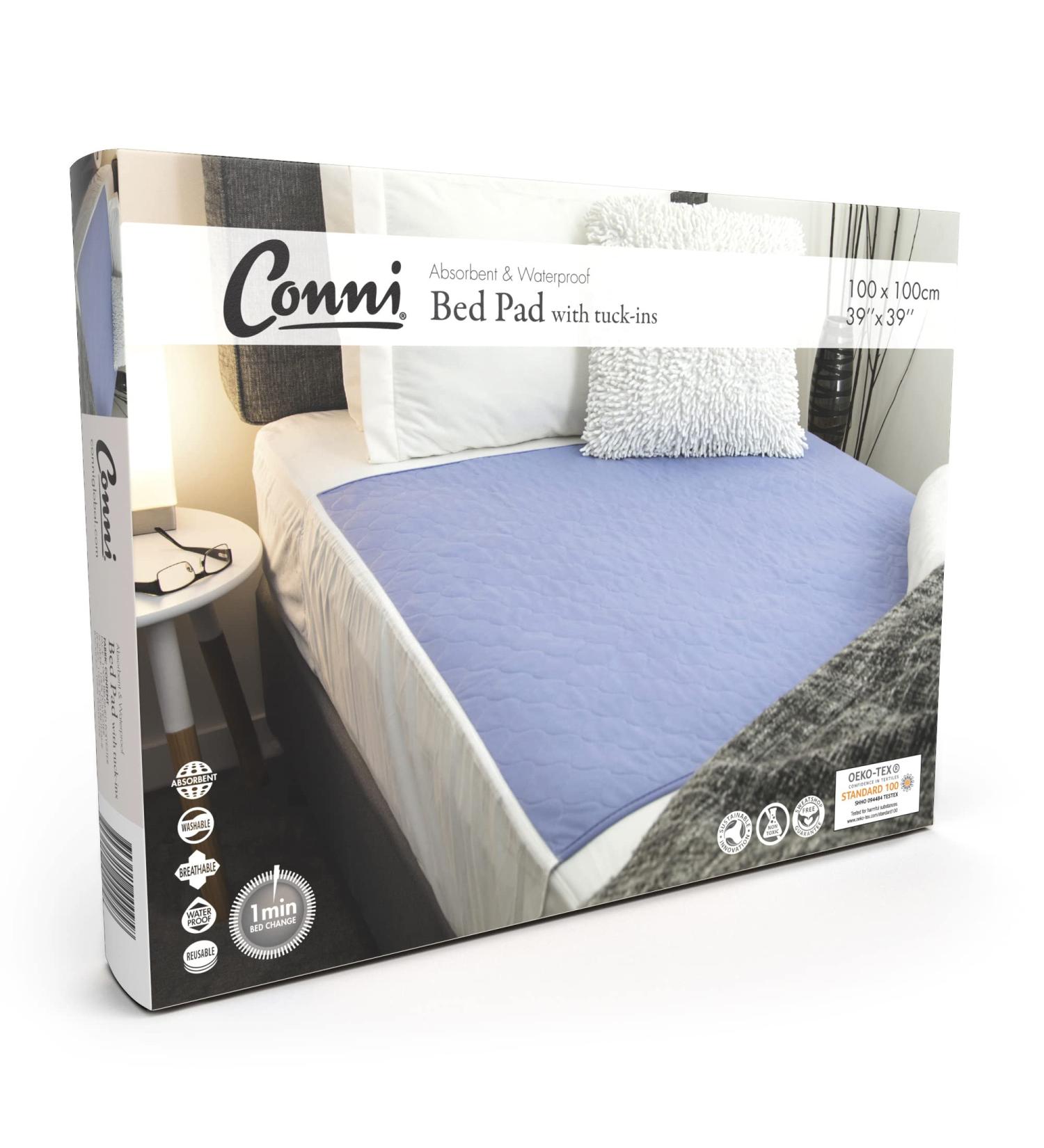 Conni Reusable Bed Protection Blanket - Absorbent Waterproof & Washable for Incontinence Bedwetting & Excessive Sweating | Lilac 100x100 cm - Buy Online on GoSupps.com