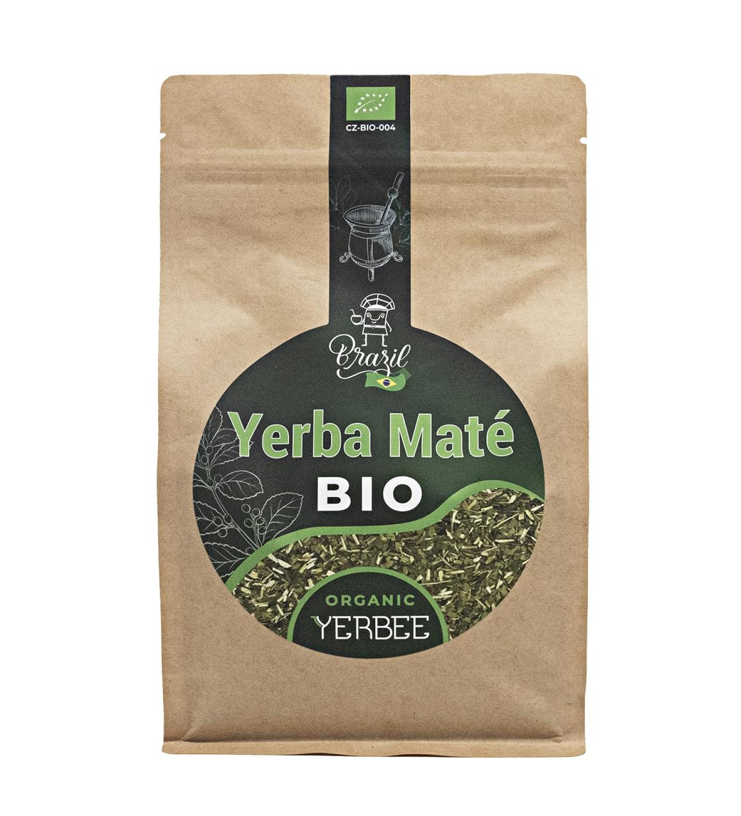 YERBEE Yerba Mate Tea Organic (500 g) | Ripened Air Dried Smokeless Dust-Free | Brazilian Green Yerba Mat Organic with Fine Leaves - Buy Online on GoSupps.com