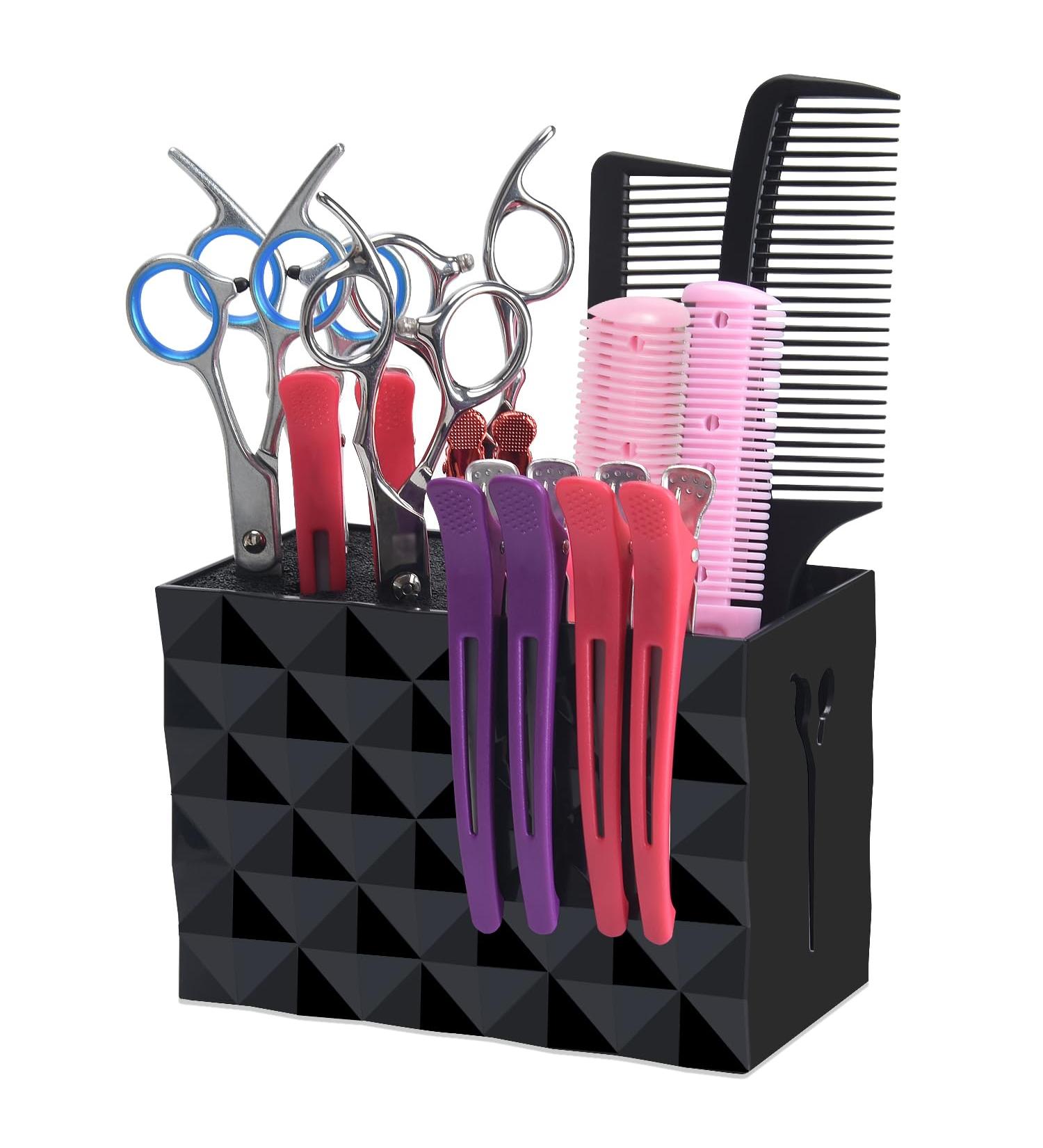Barber Scissors Holder & Hair Accessories Storage Organizer - Black | Noverlife - Buy Online on GoSupps.com