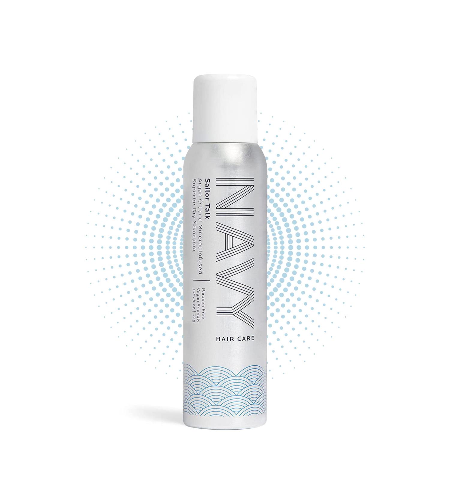 Navy Sailor Talk Argan Oil & Mineral Infused Dry Shampoo - 3.25 fl oz - Buy Online on GoSupps.com