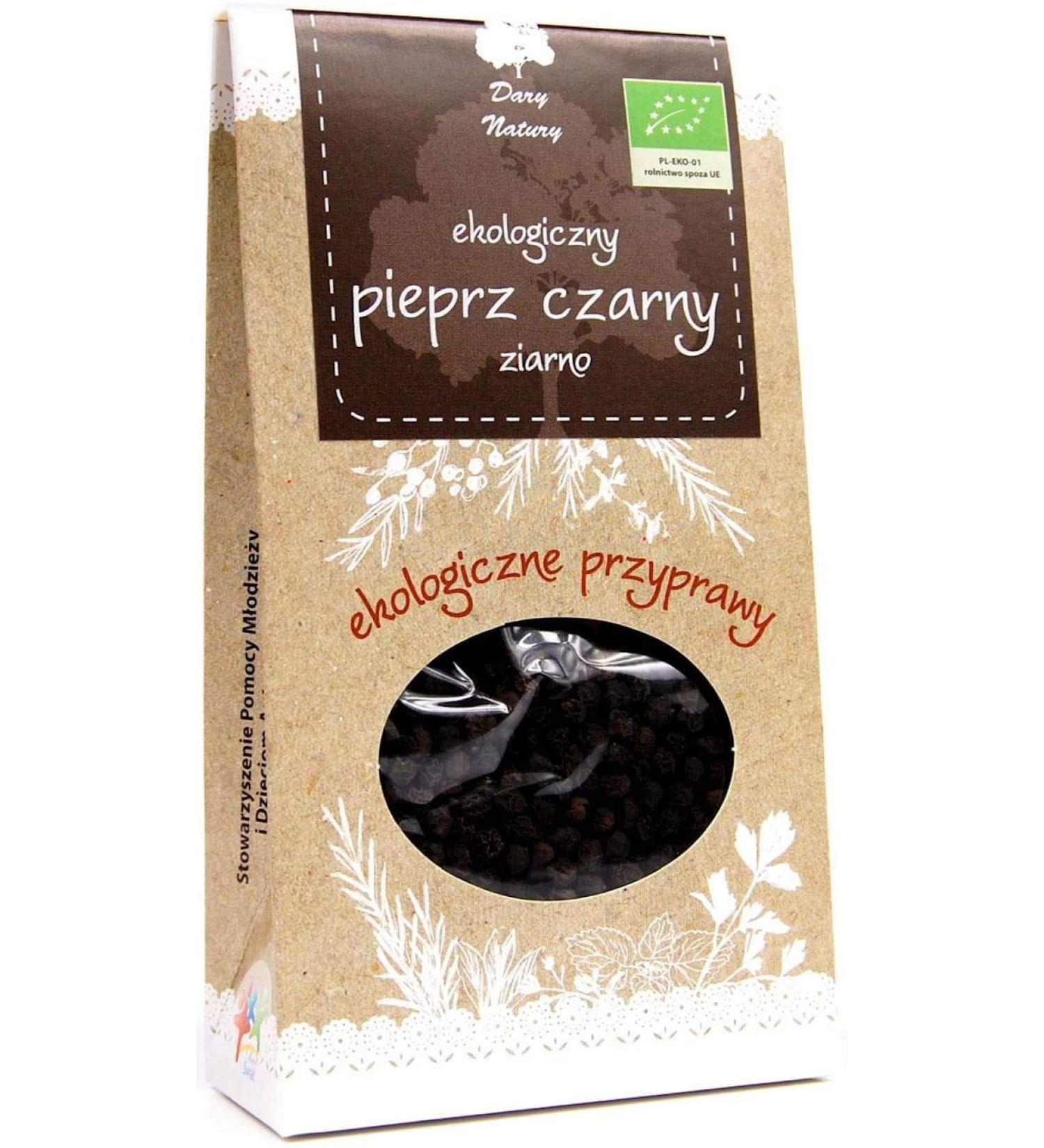 BLACK PEPPER GRAIN ORGANIC 50g - DARY NATURY
