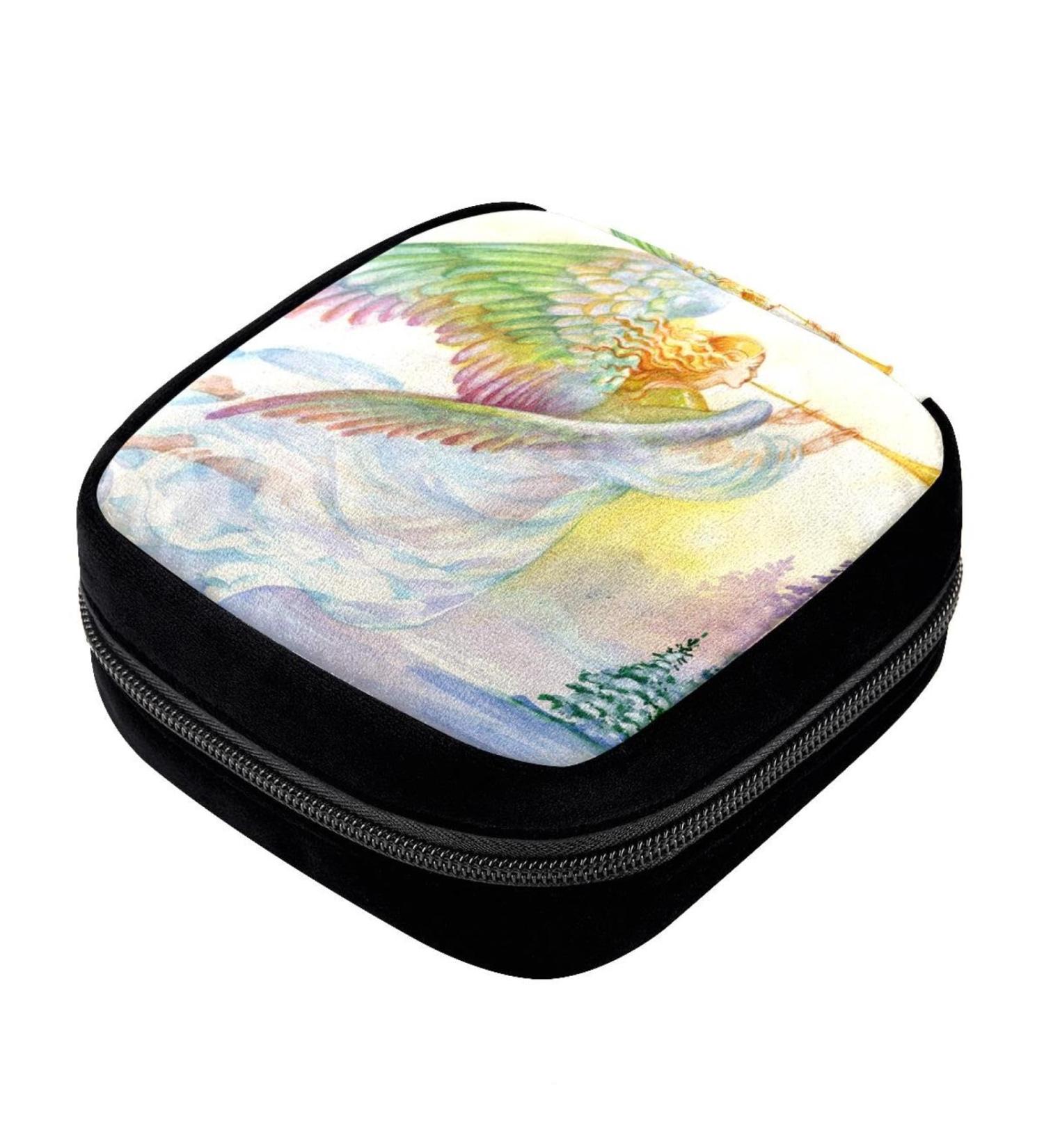 GIAPB Period Bag - Vintage Hand Drawn Art Color3754 | Sanitary Napkin Storage & Makeup Pouch - Buy Online on GoSupps.com