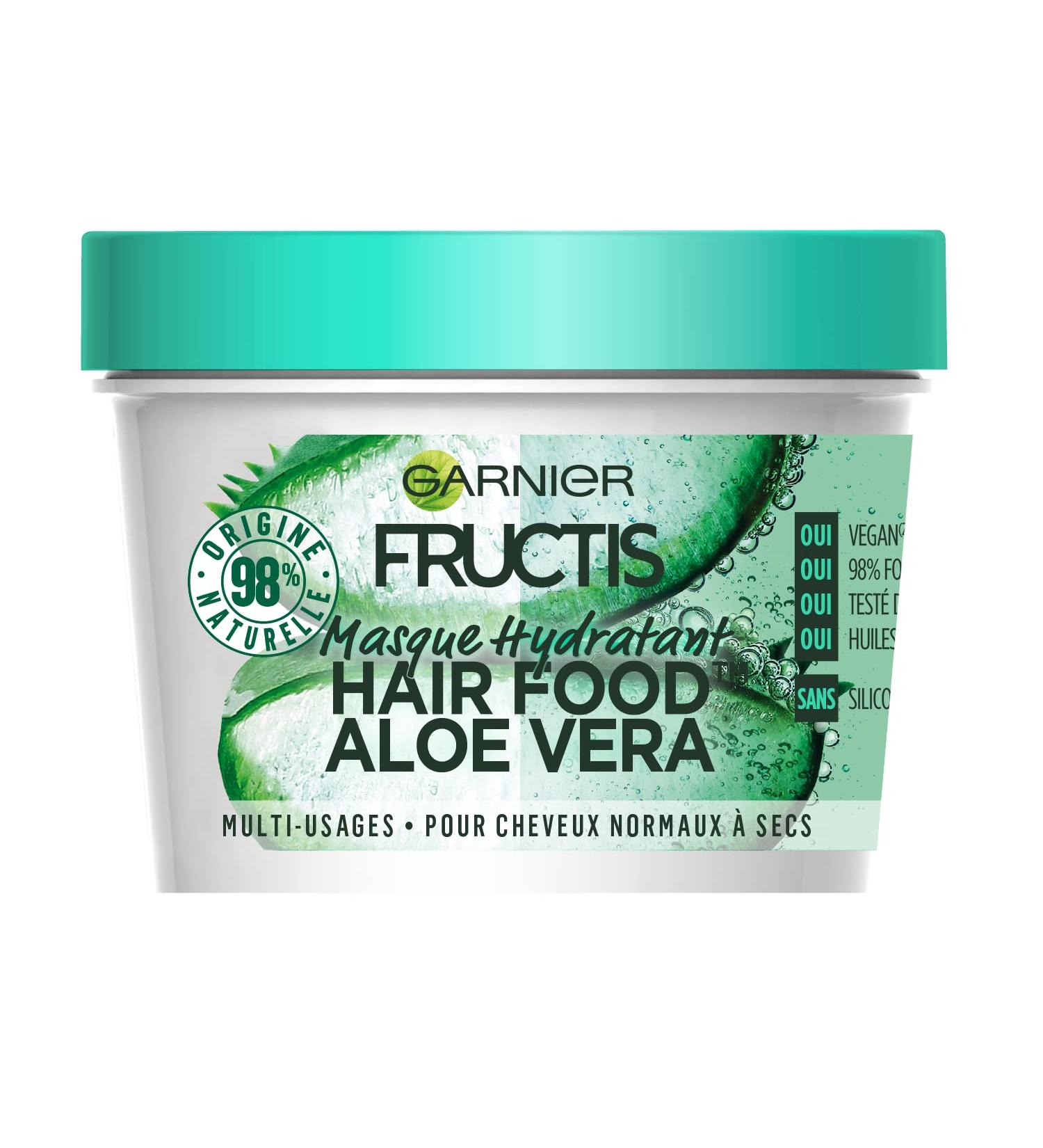 Garnier Fructis Hair Food Aloe Multi-Purpose Mask 390ml - Nourishing Hair Treatment - Buy Online on GoSupps.com
