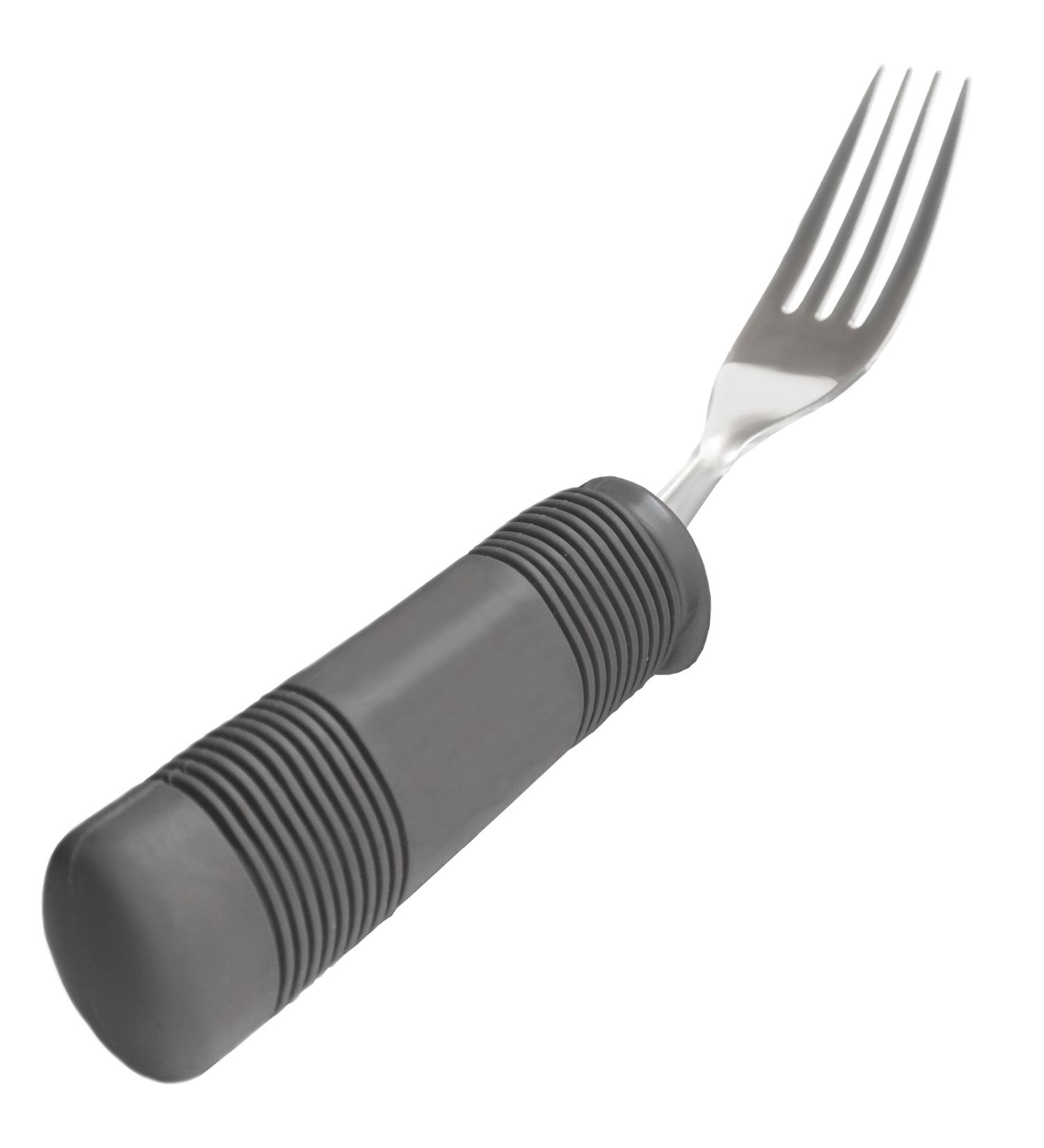 Rehabilitation Advantage Weighted Fork with Rubber Handle - Ergonomic Dining Aid for Stability and Control - Buy Online on GoSupps.com
