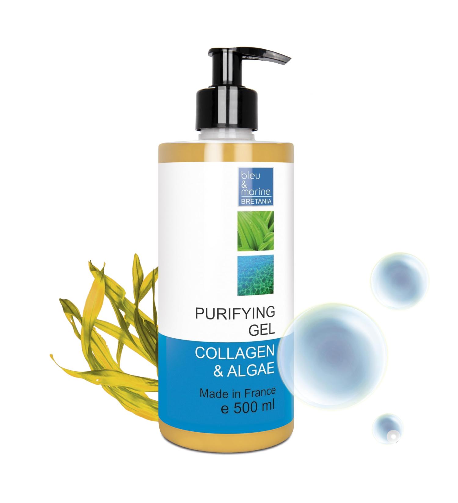  bleu & marine Bretania Purifying Gel 500ml Anti-Blackhead & Anti-Acne Cleansing Gel Deep Cleansing for Clear & Radiant Skin Gentle Vegan & Eco-Friendly Formula Made in France - Buy Online on GoSupps.com