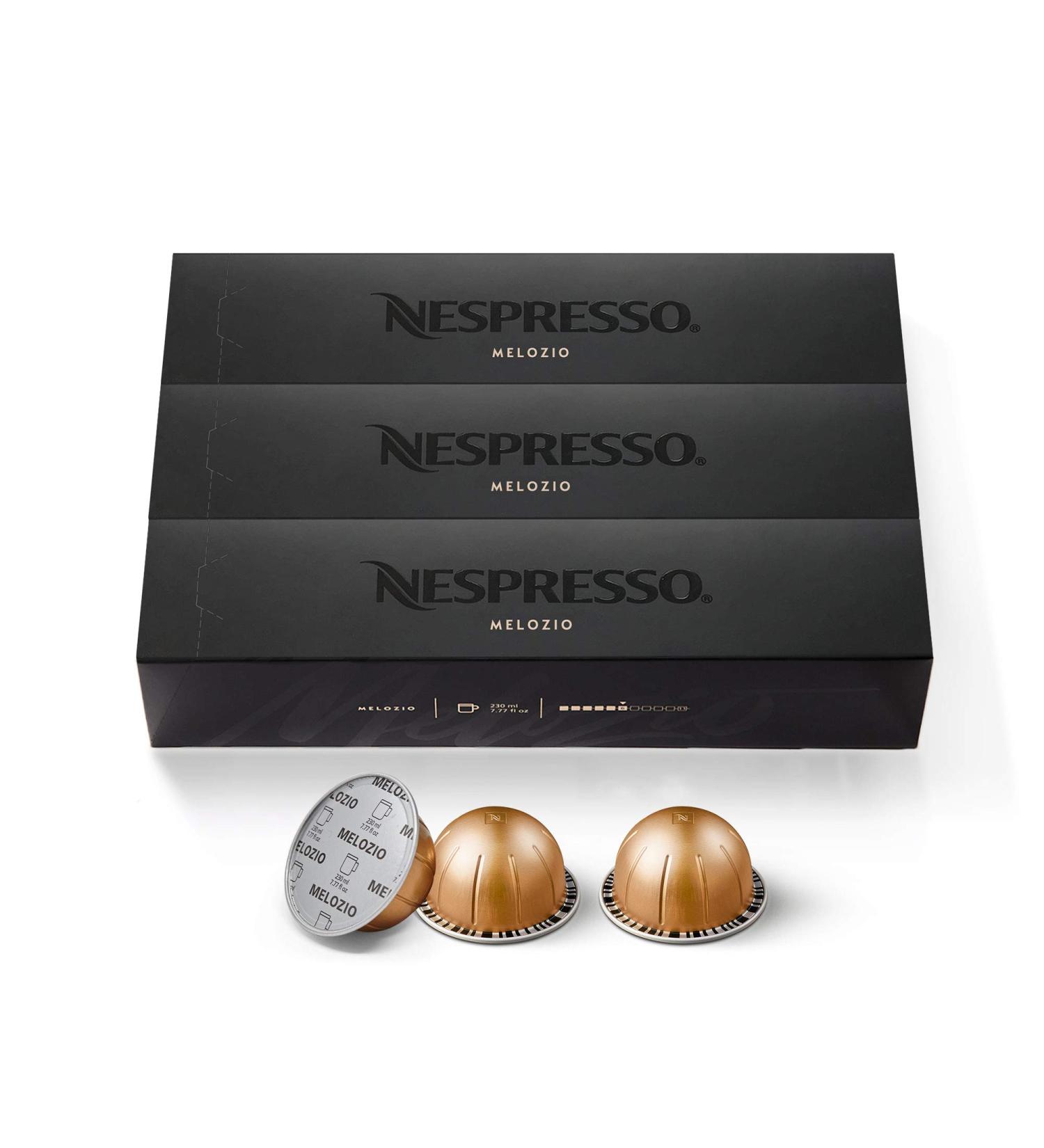Nespresso VertuoLine Melozio Medium Roast Coffee Pods - 30 Count (3x10) - Brews 7.77 Ounce - Buy Online on GoSupps.com
