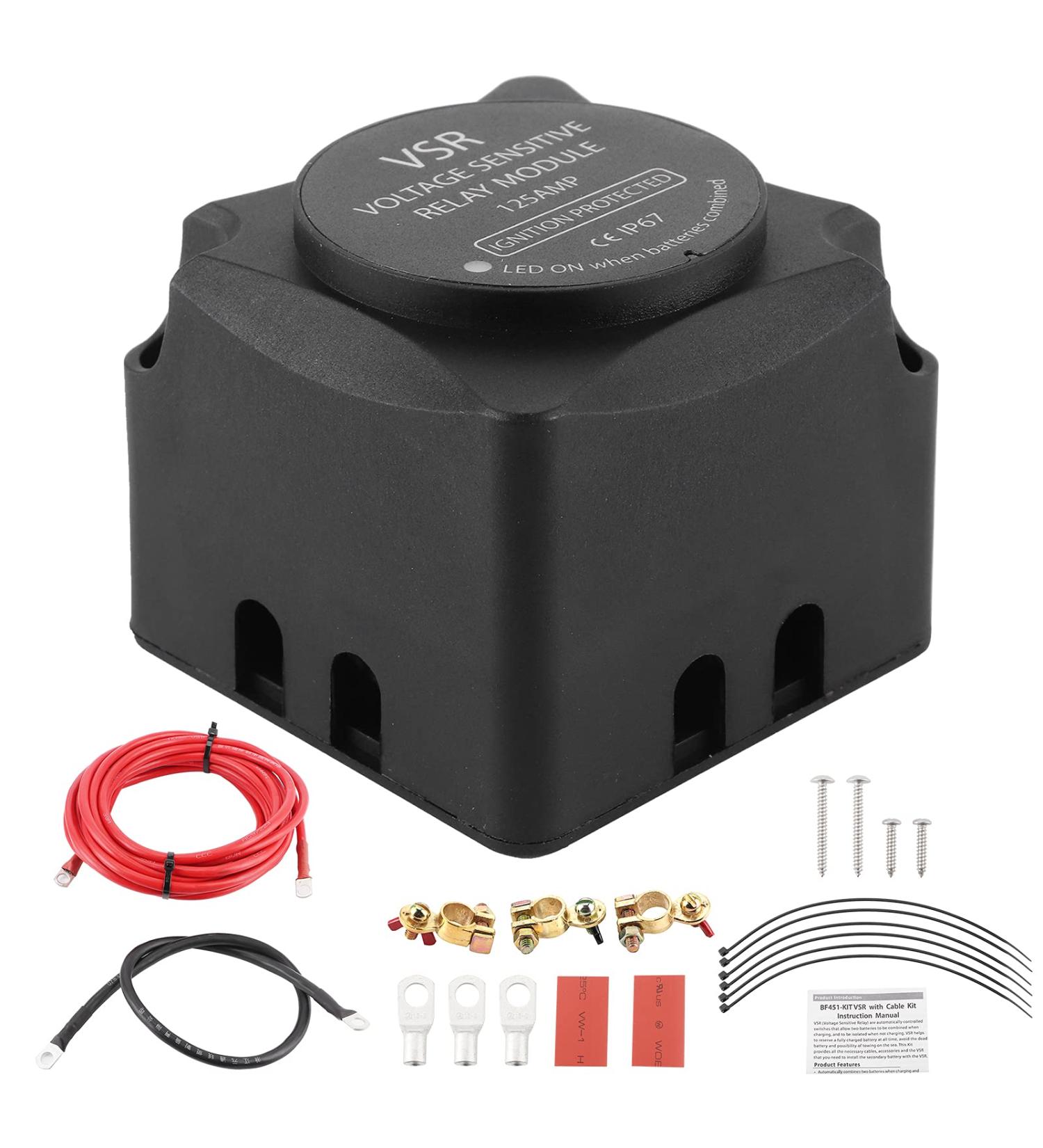 12V 140A Automatic Dual Battery Isolation Kit - Voltage Sensitive Relay & Wiring Kit for Trucks SUVs ATVs | Ultimate Performance - Buy Online on GoSupps.com