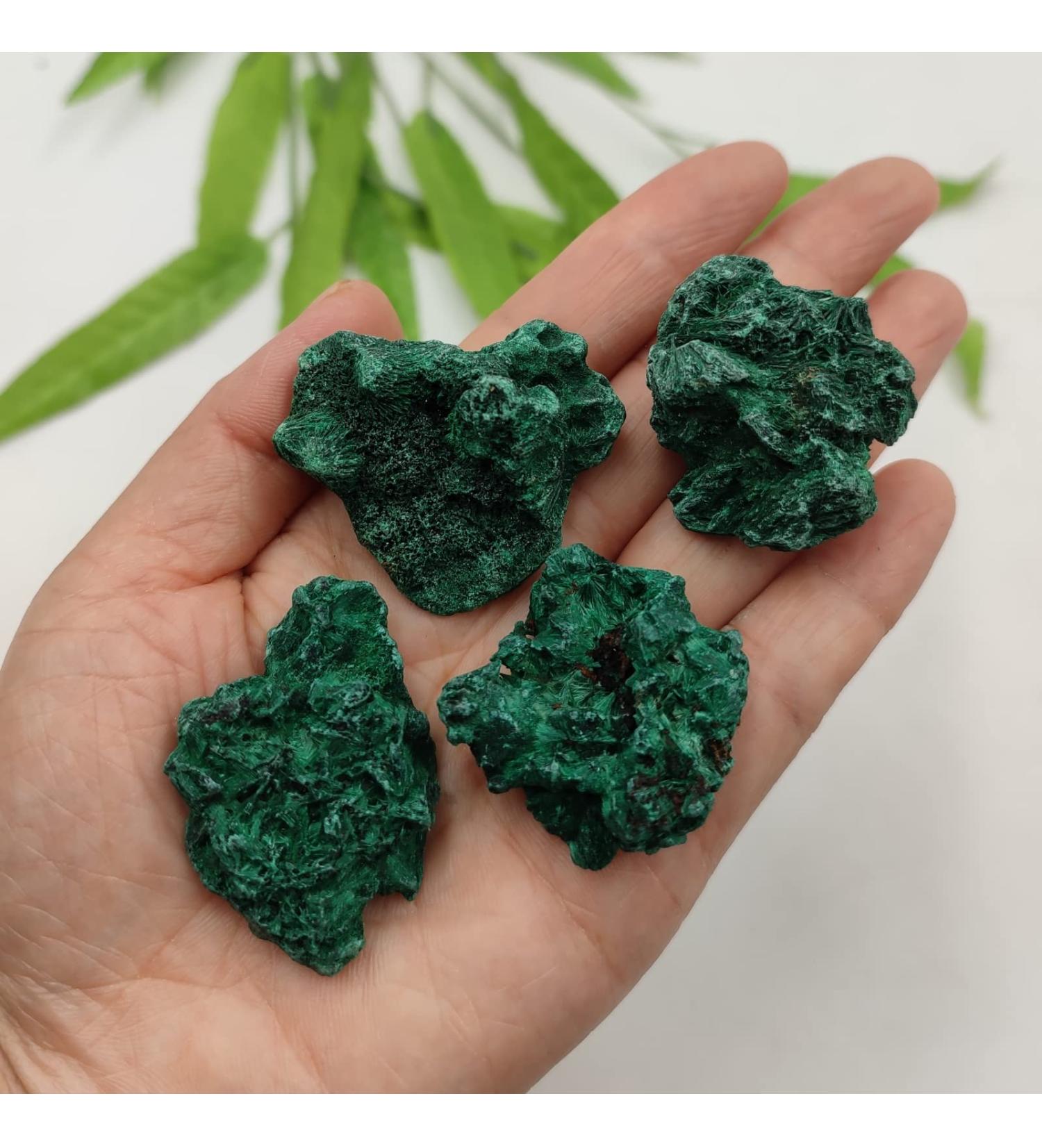1PC Natural Malachite Raw Stone Crystal Rough Ore Rock Collectible Specimen Home Room Decor Gift Stone Mineral Specimen - Buy Online on GoSupps.com