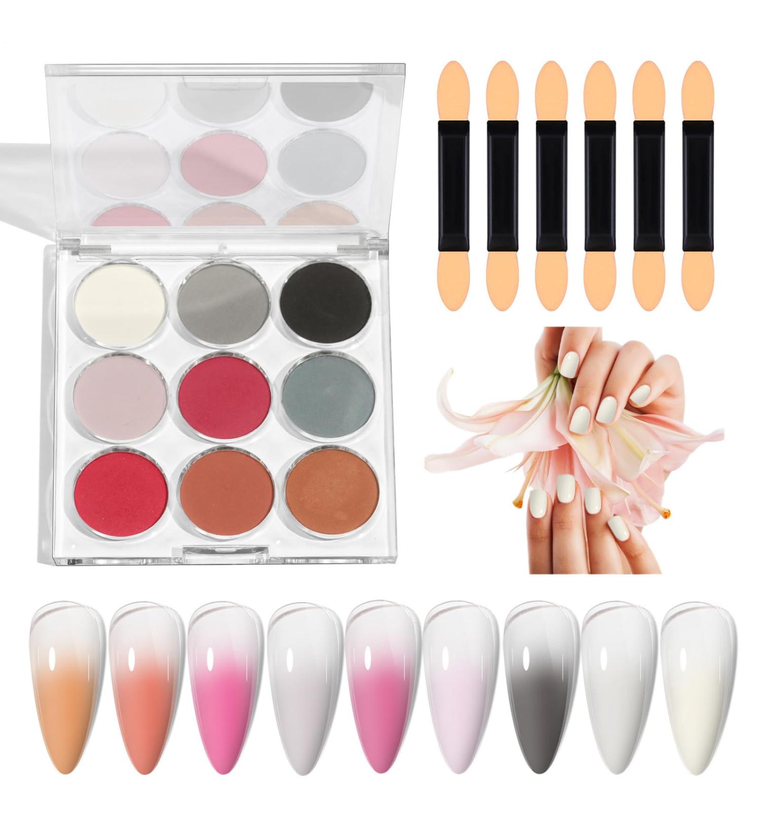 Poudre ongles pigment e | Finition miroir magique | Poudre ongles Brillant Art d grad arc-en- miroir d grad brillant pour d coration de P ques Halloween No l CF04 - Buy Online on GoSupps.com