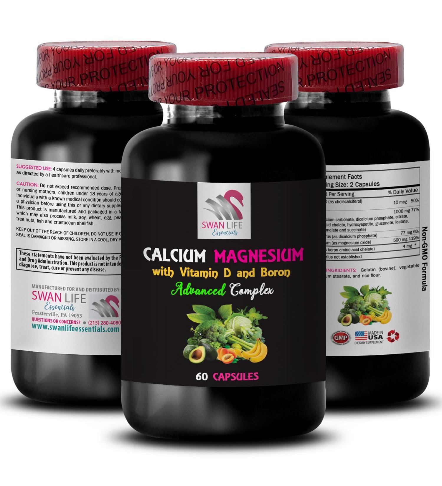 Calcium Magnesium Supplement - Phosphorus Combo Balanced Minerals Calcium D Supplement Magnesium Blend Potassium Combo Vitamin D Formula Boron Benefits Complex Men s 1Bot - Buy Online on GoSupps.com