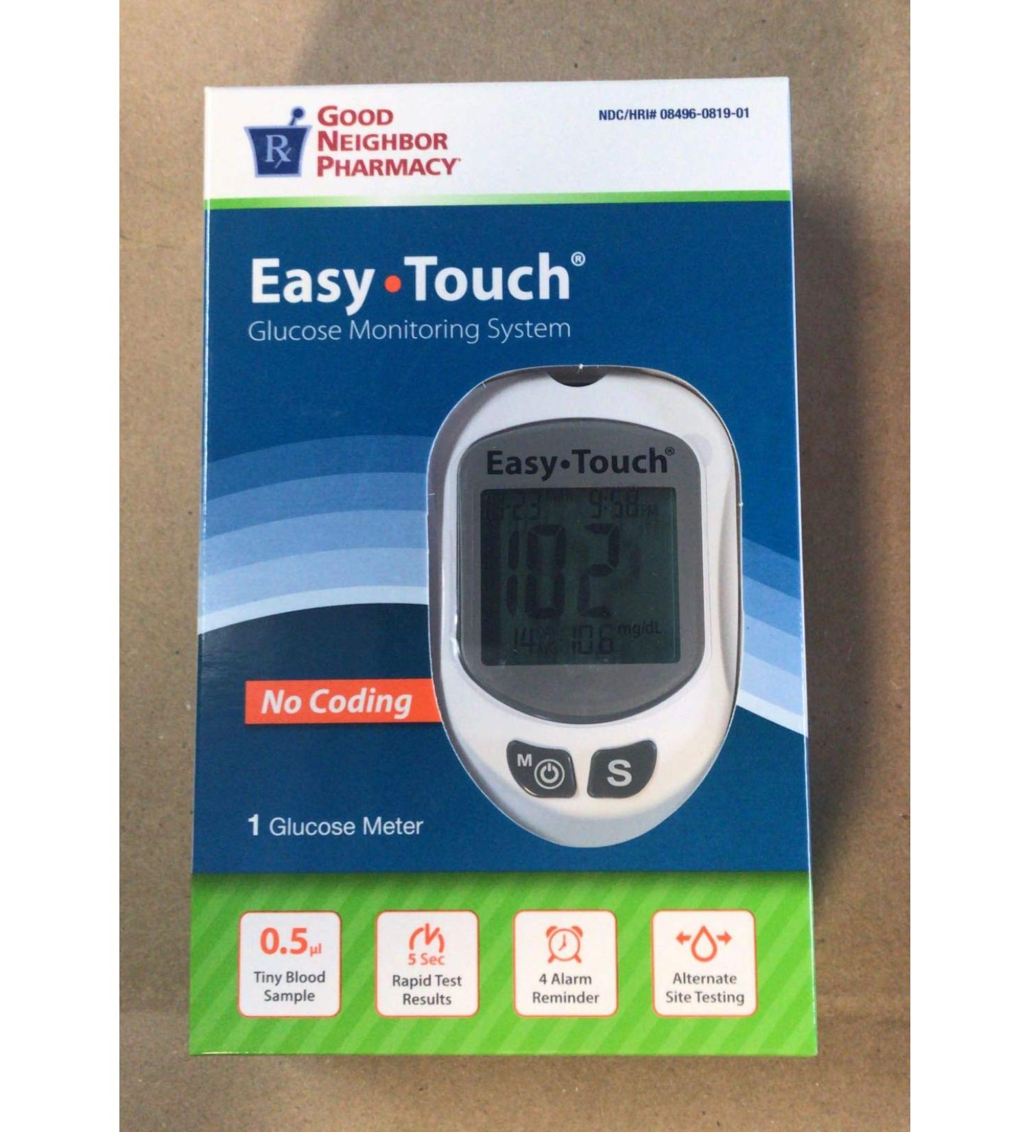 Good Neighbor Pharmacy Easy Touch Glucose Monitoring System