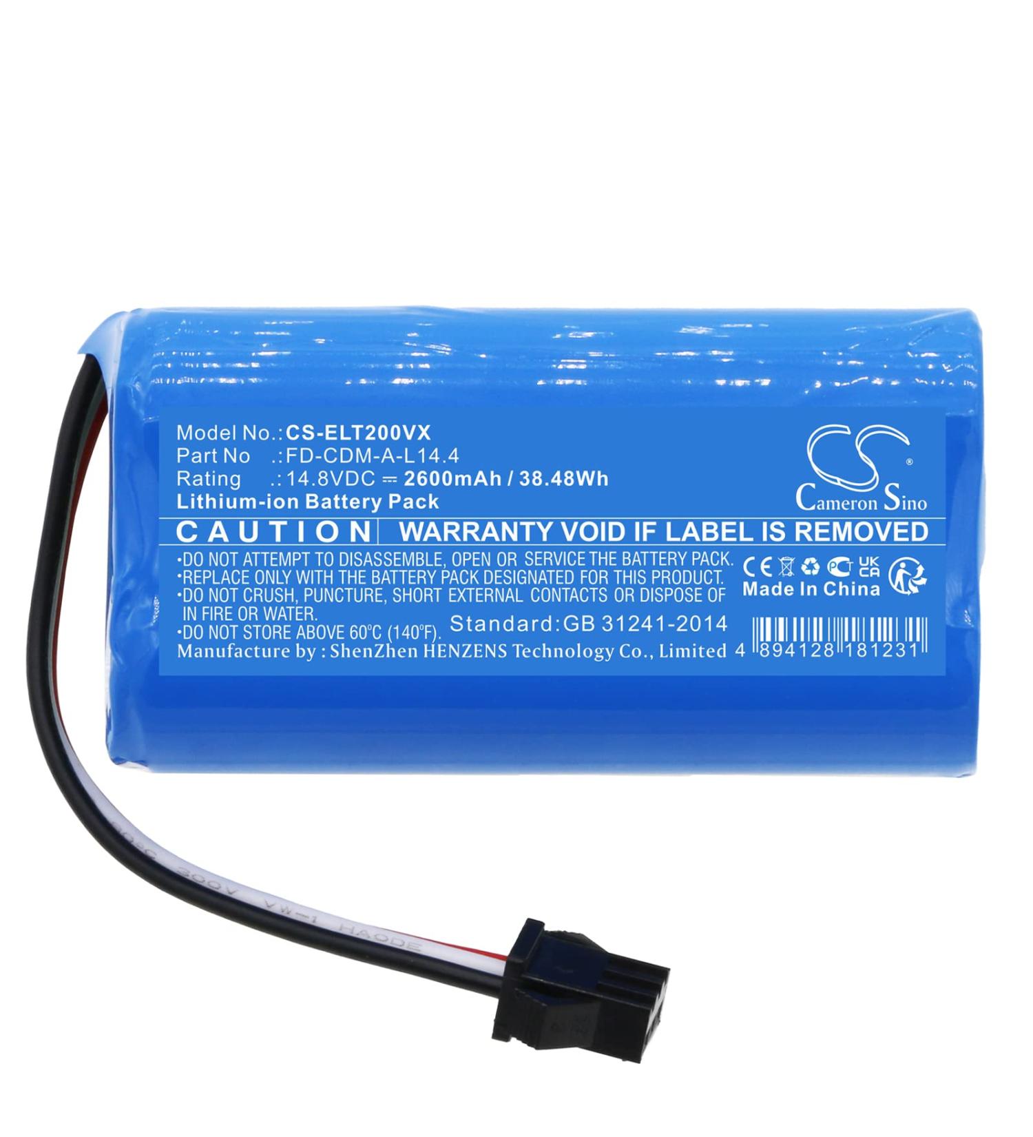 Replacement Battery for Elfbot C1 D1 M160 T2 - FD-CDM-A-L14.4 (2600mAh/14.8V) | International Shipping Available - Buy Online on GoSupps.com