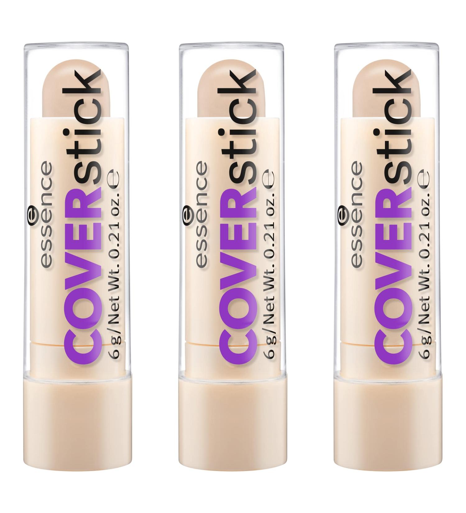 Essence Coversketick Concealer No. 20 Matt Sand - Vegan Oil-Free Color Correcting for Combination & Impure Skin (3 Pack) - Buy Online on GoSupps.com