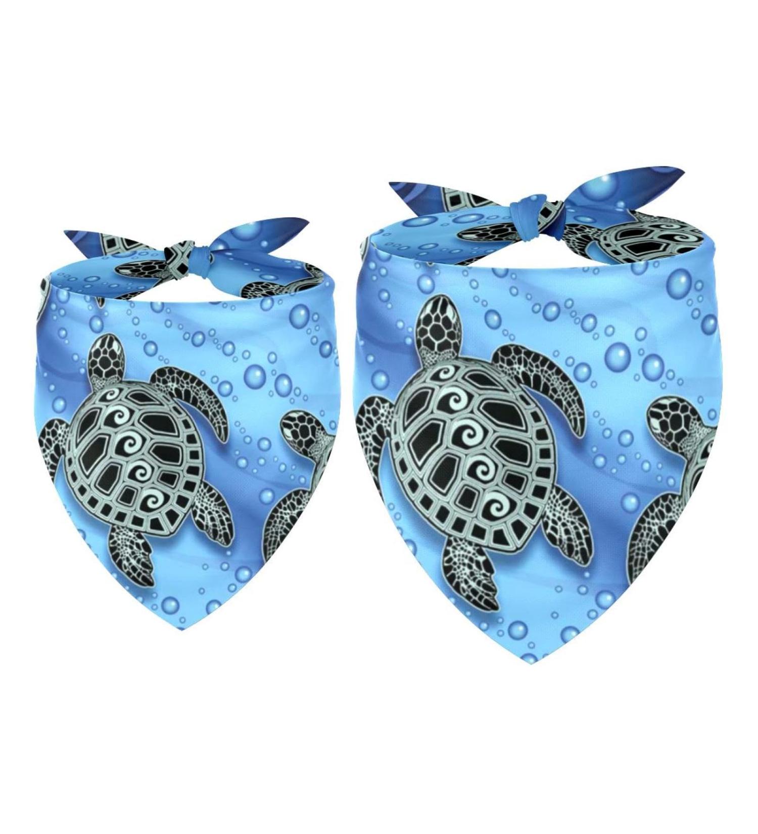 Shop Triangular Dog Scarf for All Sizes - 2 Multi-Colored Pieces for Dogs & Cats - Perfect Fashion Accessory - Buy Online on GoSupps.com