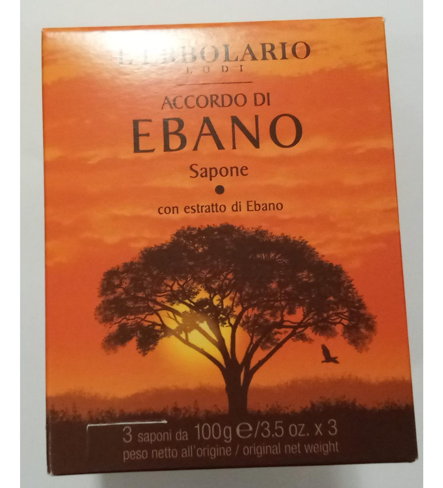 The Erbolario Agree ebony soap 3x 100g