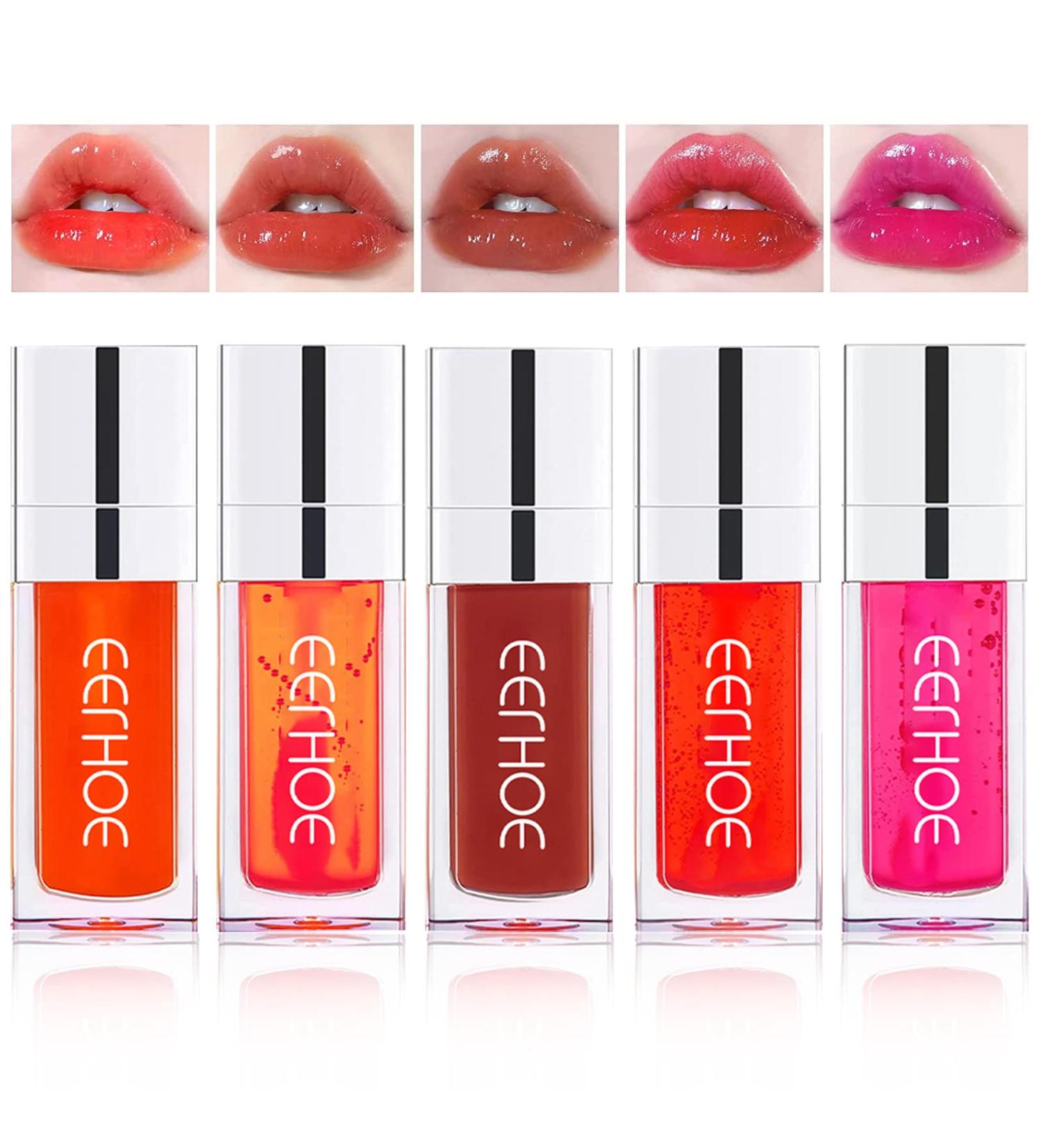 Sea-Maid Plumping Lip Oil - Hydrating Gloss Tinted Balm with Big Brush Head for Long Lasting Nourishment and Glitter Shine - Buy Online on GoSupps.com