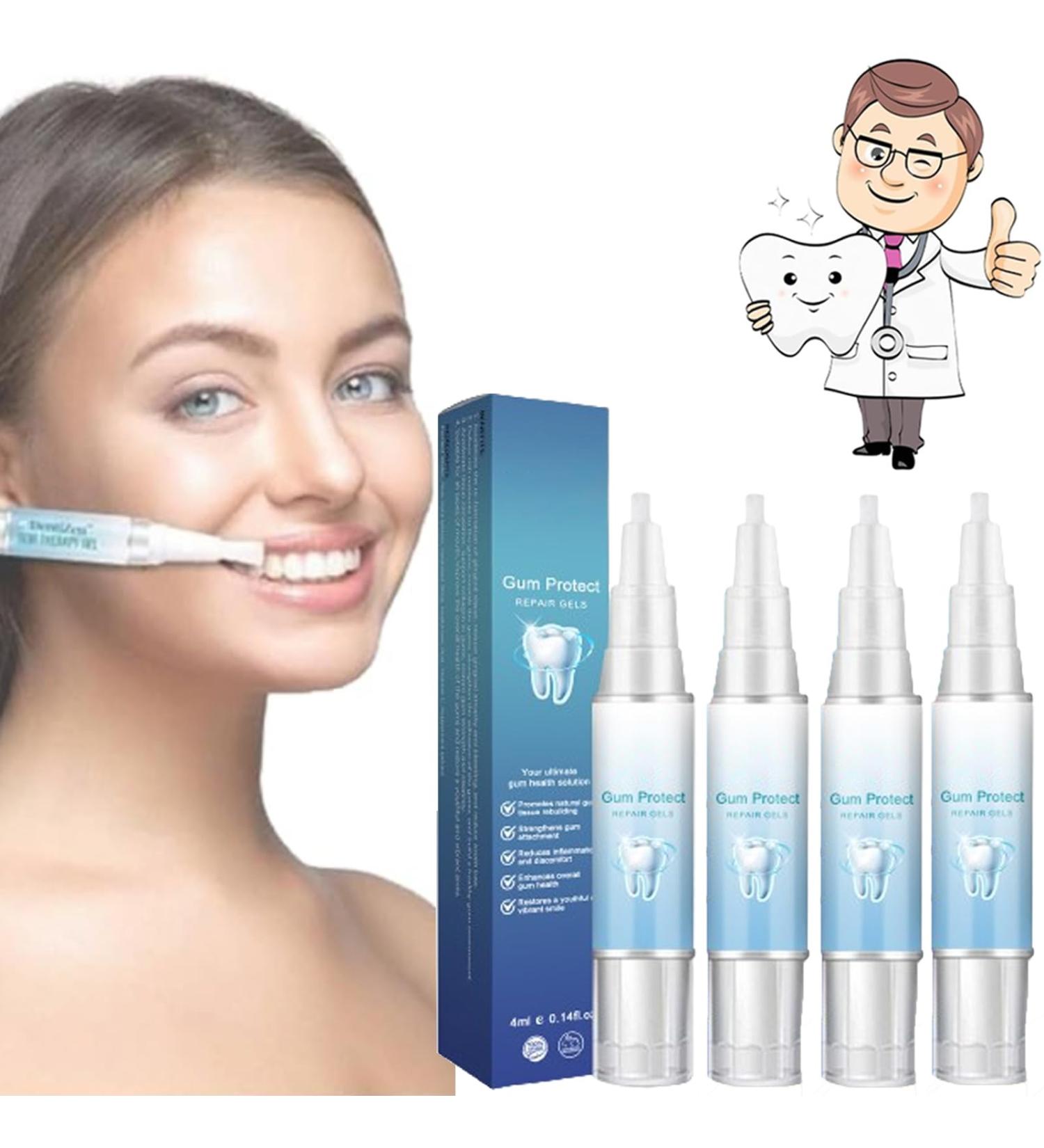 Neslemy Gum Therapy Gel - Advanced Gum Shield Therapy Gel (4 Pack 4ml) for Optimal Oral Health - International Shipping Available - Buy Online on GoSupps.com