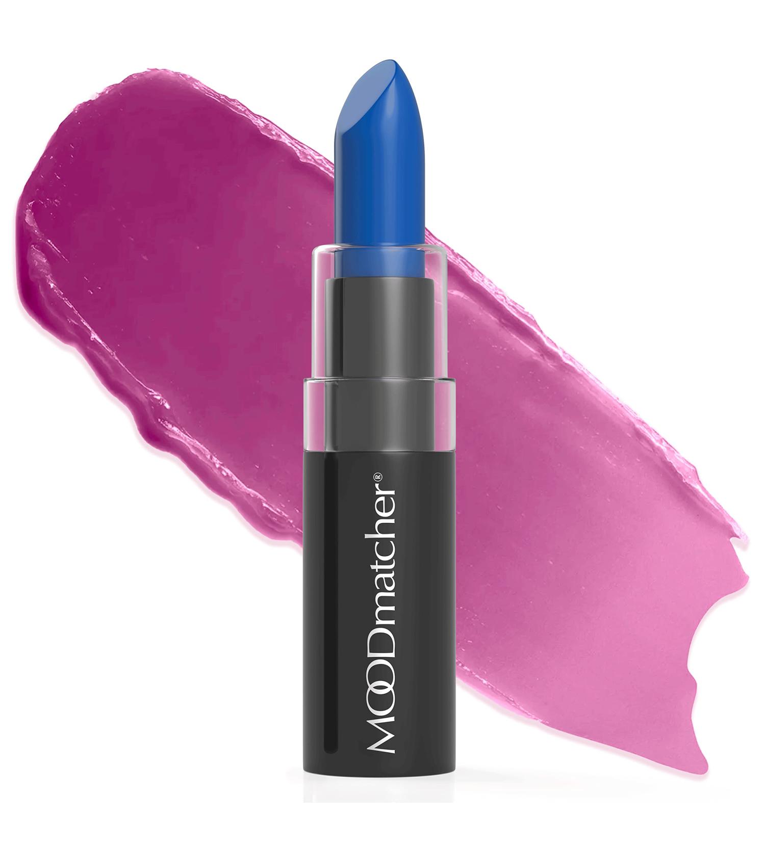 MOODMatcher Original Color Changing Lipstick | 12-Hour Long-Lasting, Moisturizing, Smudge-Proof | Easy to Apply Creamy Lipstick in Glamorous Personalized Dark Blue - Made in USA - Buy Online on GoSupps.com