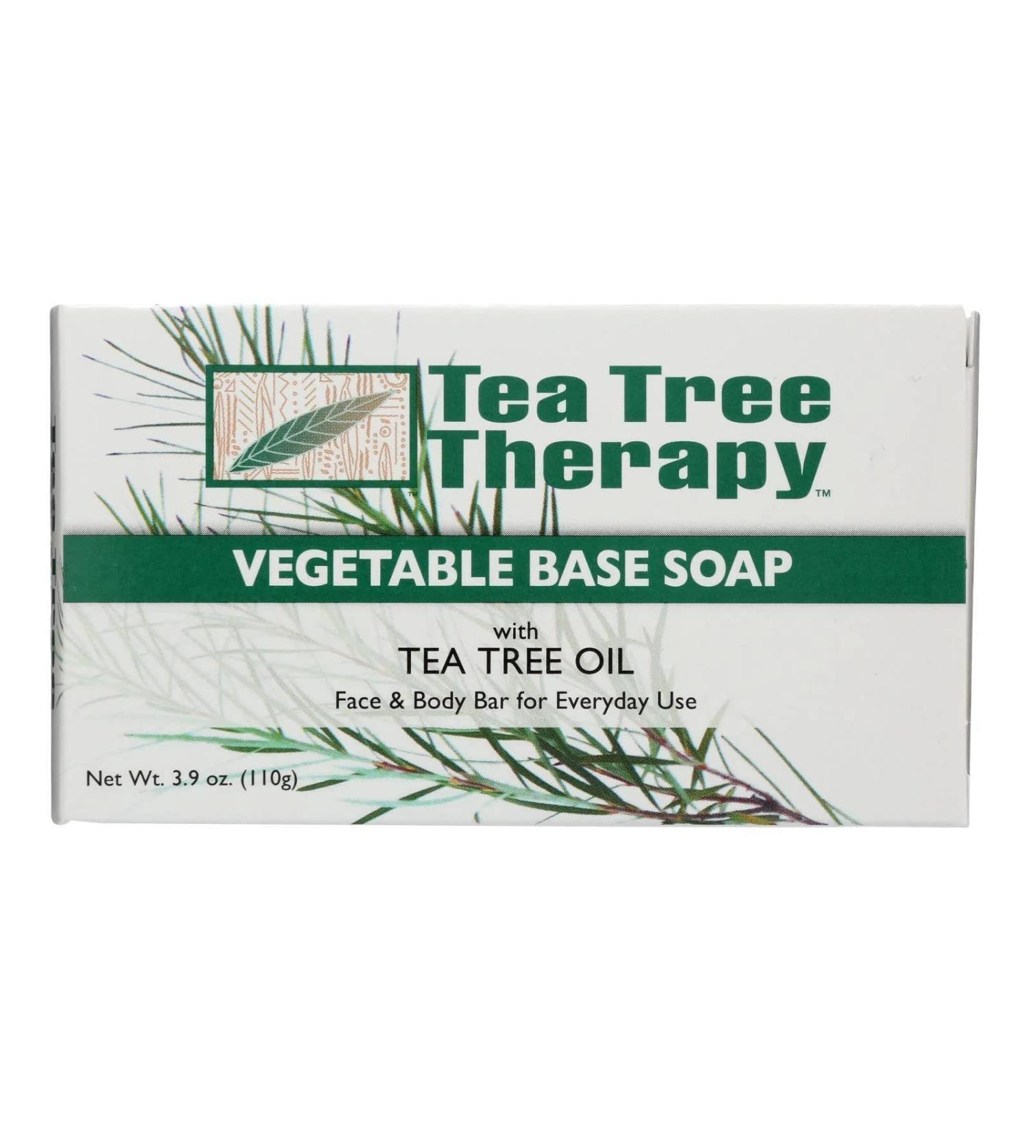 Tea Tree Therapy Vegetable Base Soap - 3.9 Oz Vegetable Base 3.9 Ounce (Pack of 1)