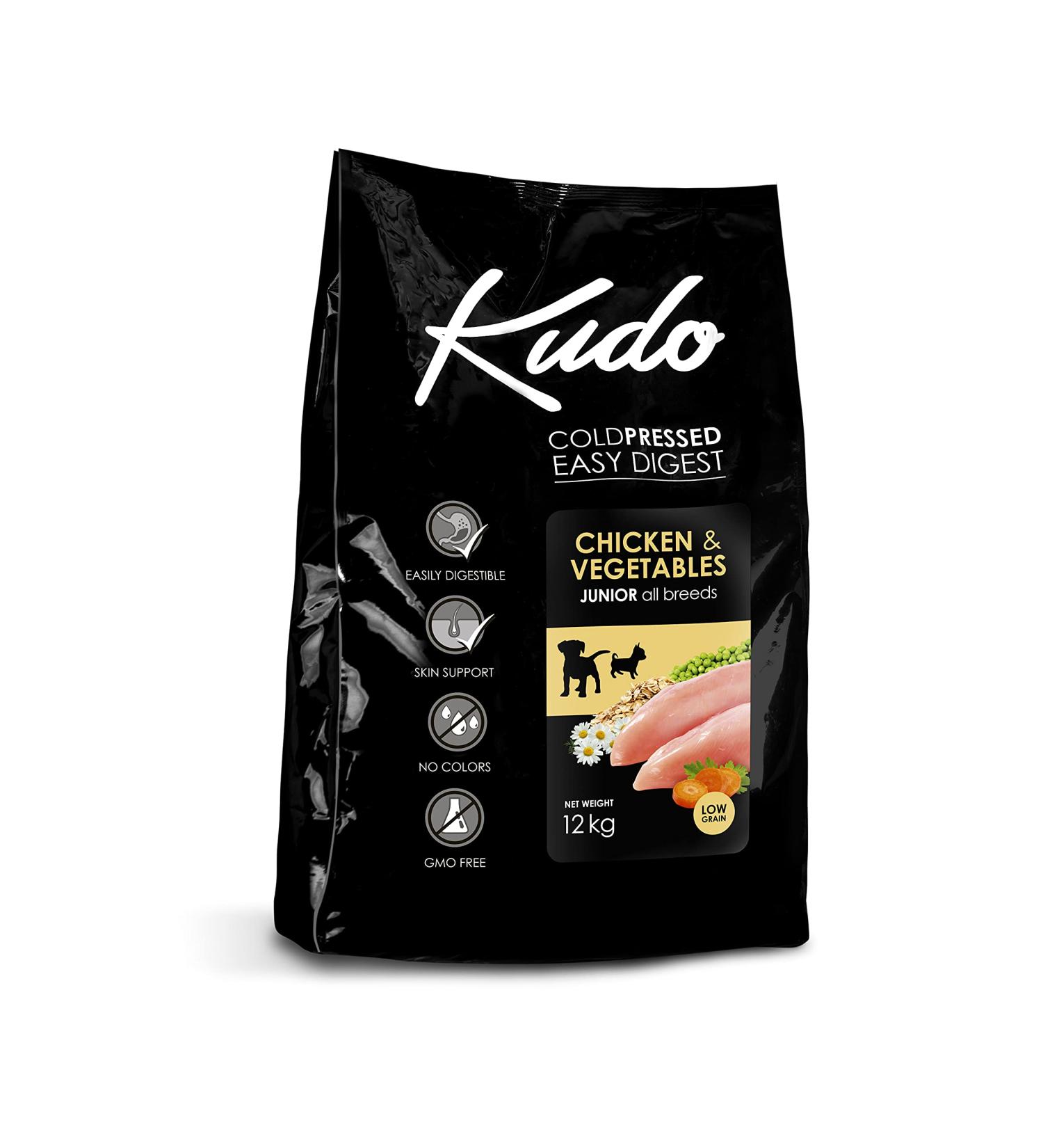 Chicken & Vegetables Junior 12 kg KUDO - Buy Online on GoSupps.com