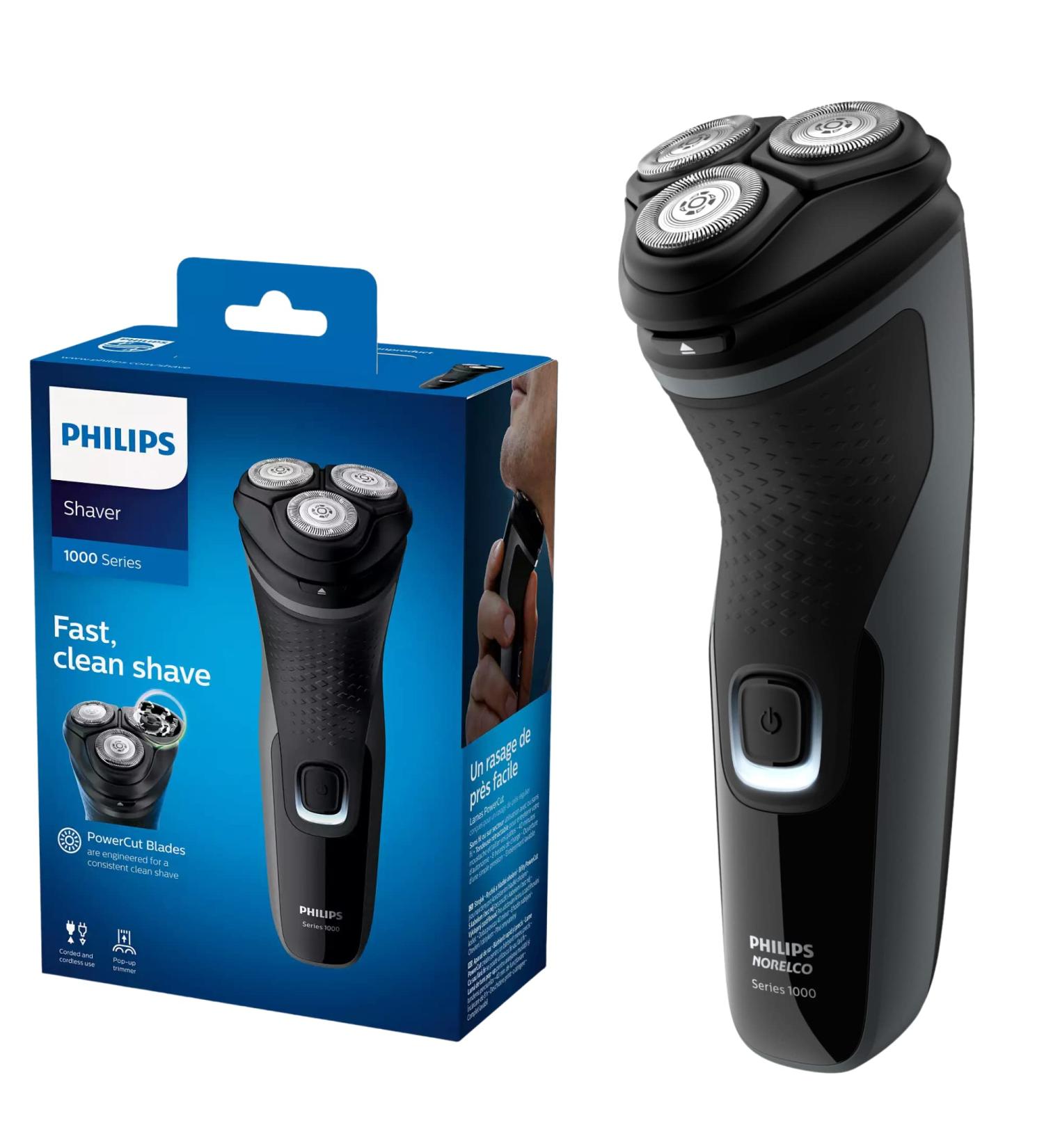 Philips Norelco Series 2000 Men's Electric Shaver with PowerCut Blades & Trimmer - Buy Online on GoSupps.com