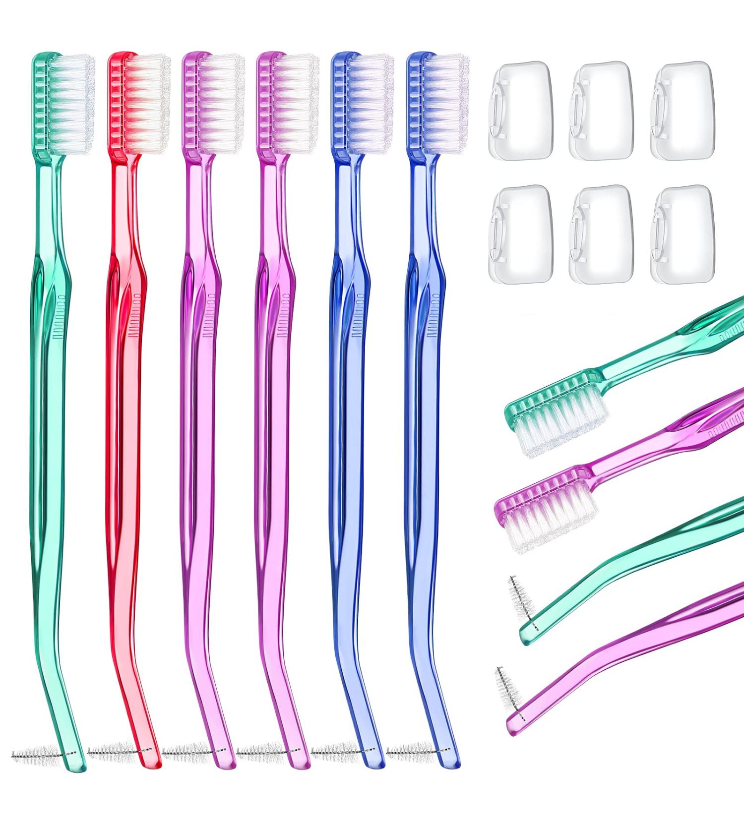 Orthodontic Toothbrush Braces Double-Ended Interdental Brush for Detail Cleaning - 12 Pieces - Buy Online on GoSupps.com