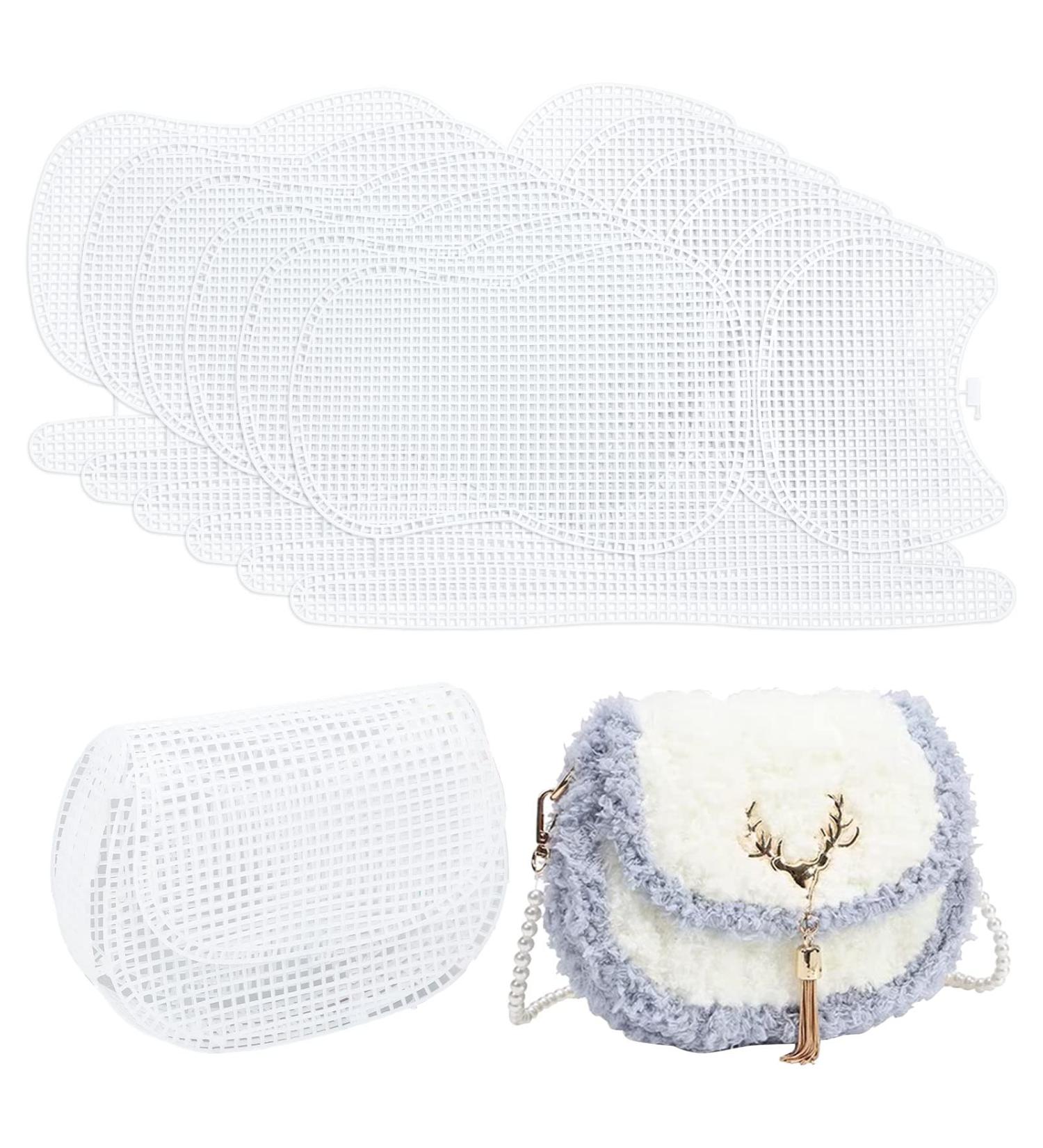 WADORN 6 Clear Plastic Mesh Canvas Sheets for Embroidery - 16.7 x 9.1 Inch DIY Needlepoint Blank Canvas for Cross Stitch and Acrylic Yarn Crafting - Buy Online on GoSupps.com