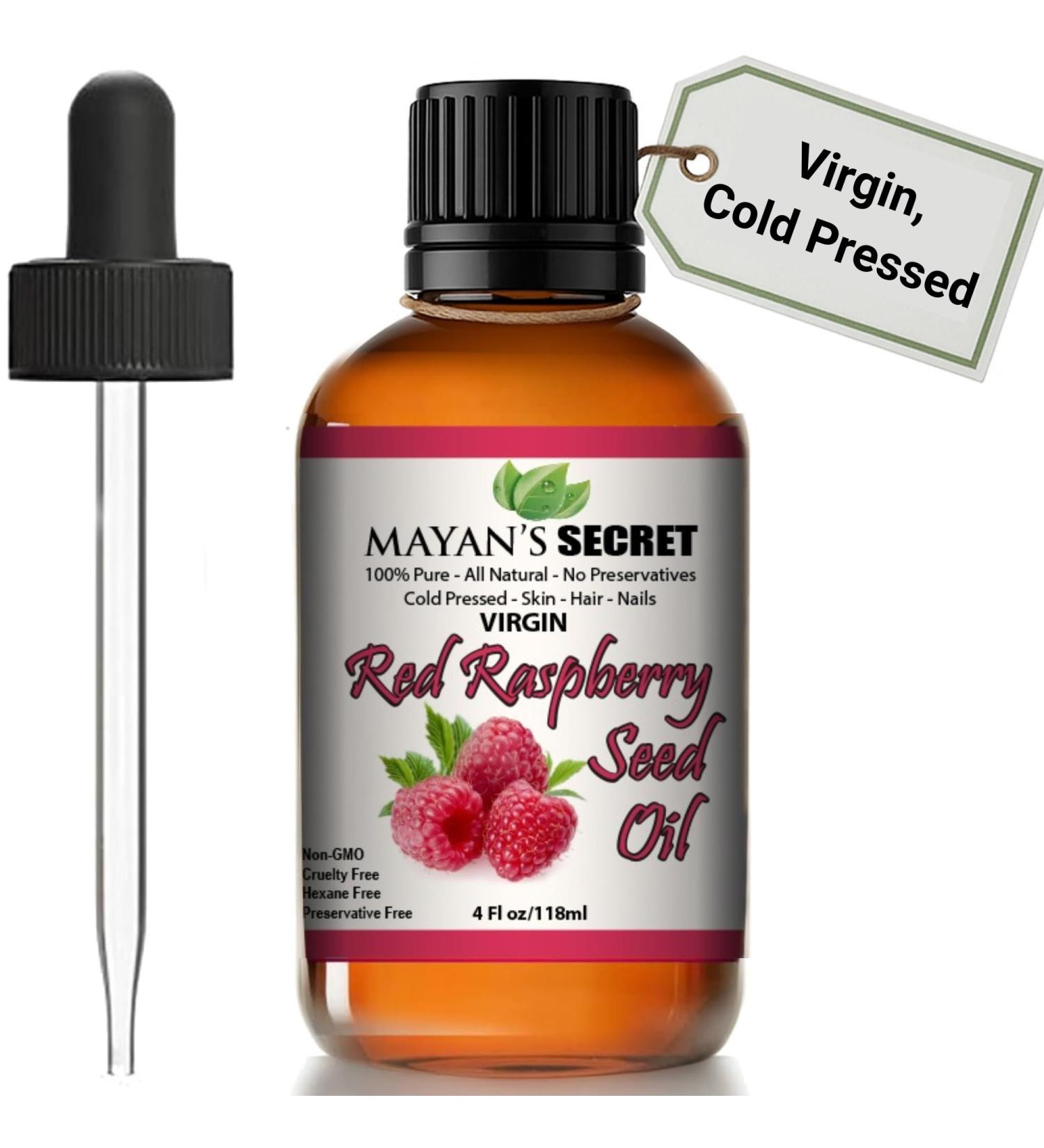 Red Raspberry Seed Oil Cold Pressed Unrefined (Virgin) Undiluted 100% Natural for face Hands Scars and breakouts (1 fl oz) (Red Raspberry Seed Oil 1 fl oz) - Buy Online on GoSupps.com